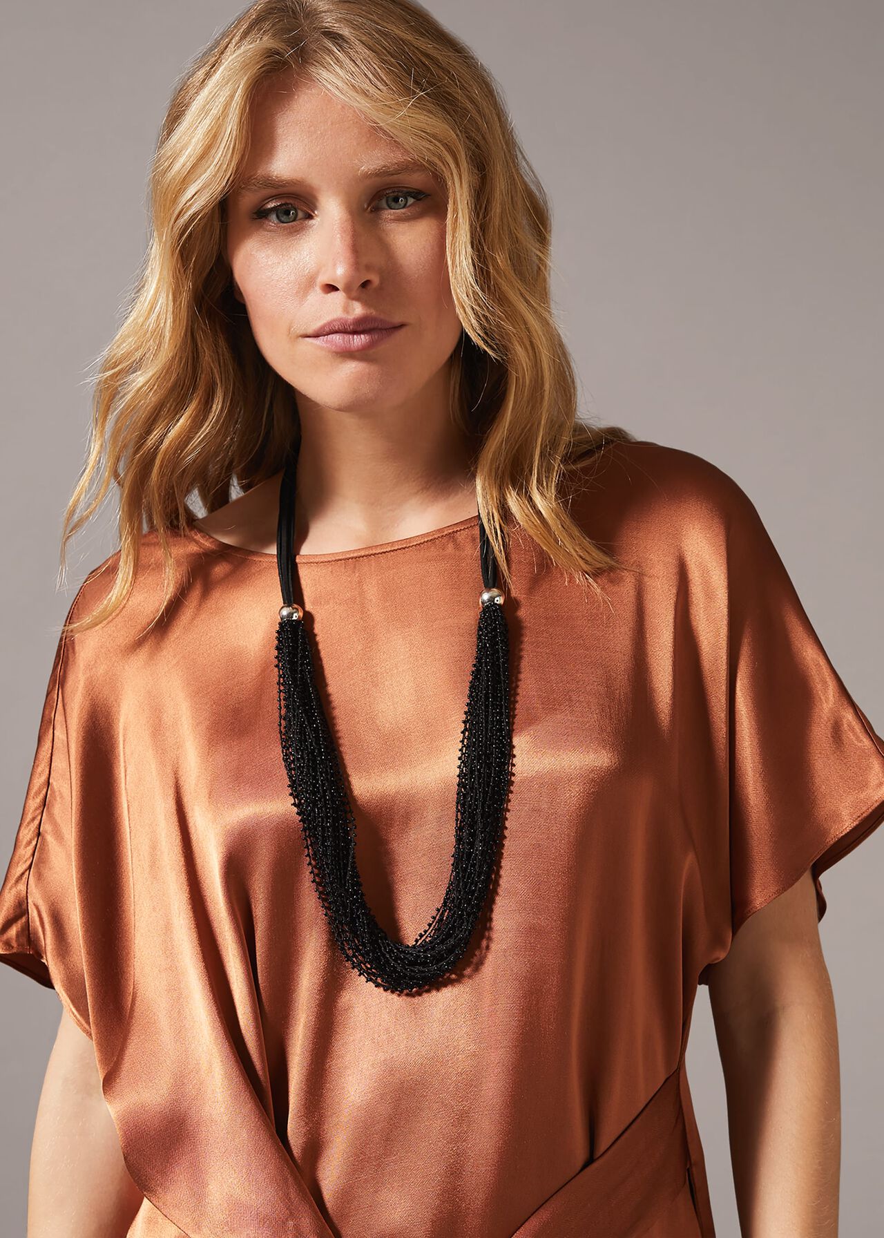 Becky Multi Row Beaded Necklace