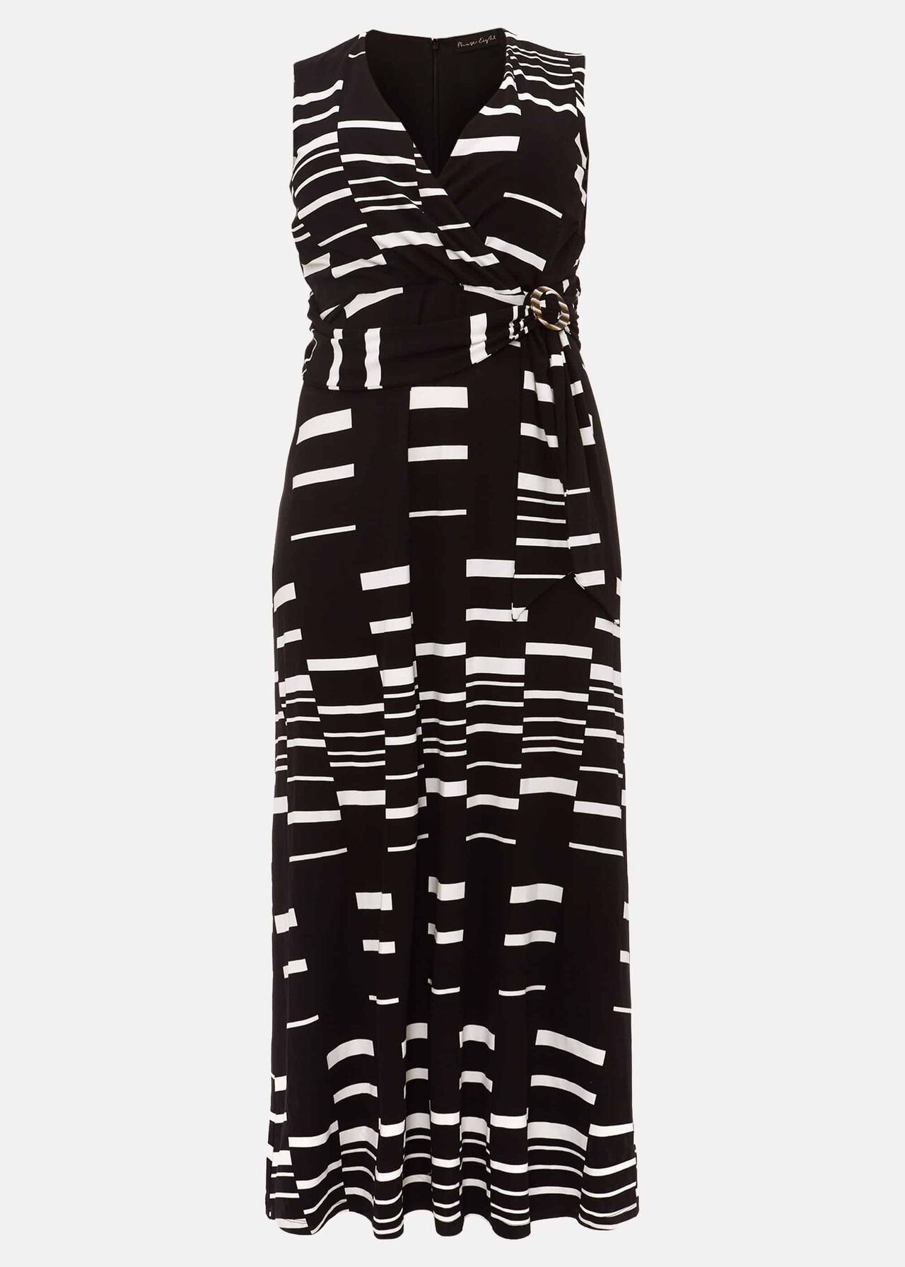 Willow Stripe Wrap Maxi Dress