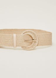Wide Plaited Waist Belt