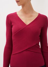 Lelyah Wrap Fine Knit Jumper