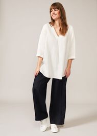 Taylor Wide Leg Linen Trouser
