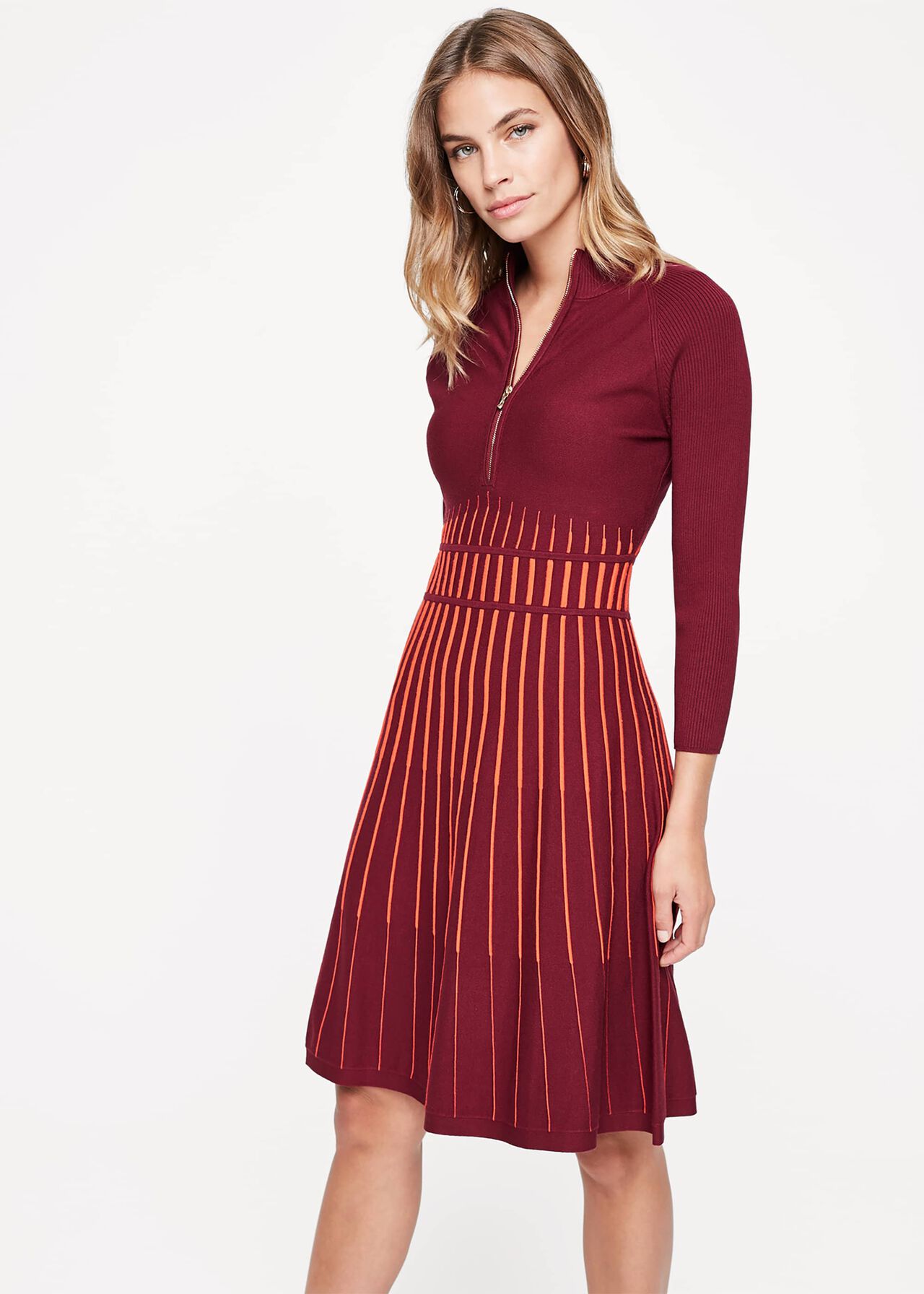 Adela Striped Knitted Tunic Dress