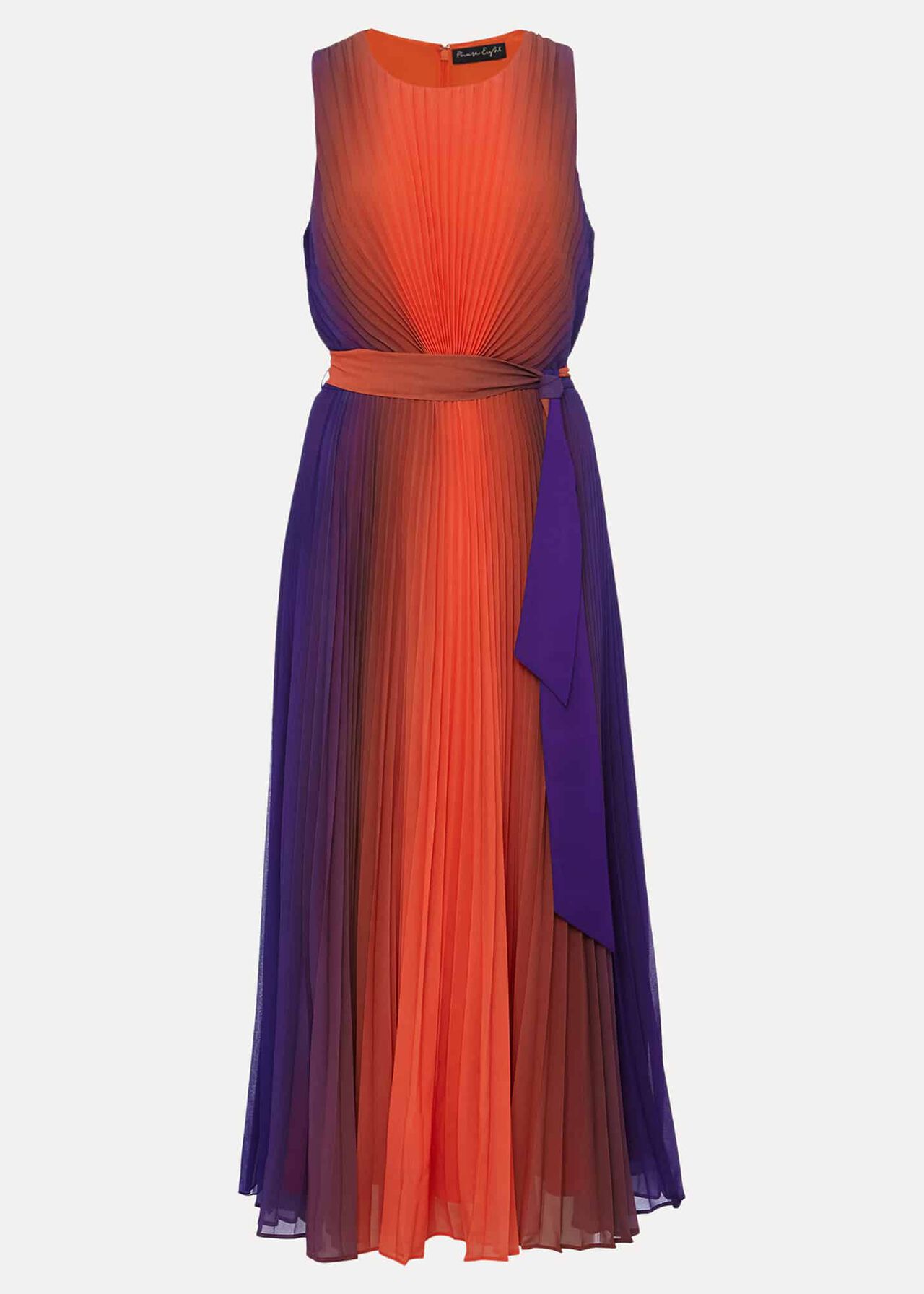 Simara Ombre Pleated Midi Dress