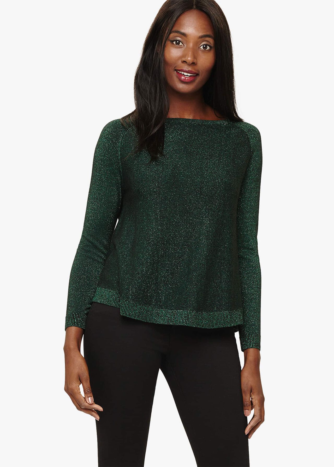 Terza Shimmer Swing Knitted Jumper