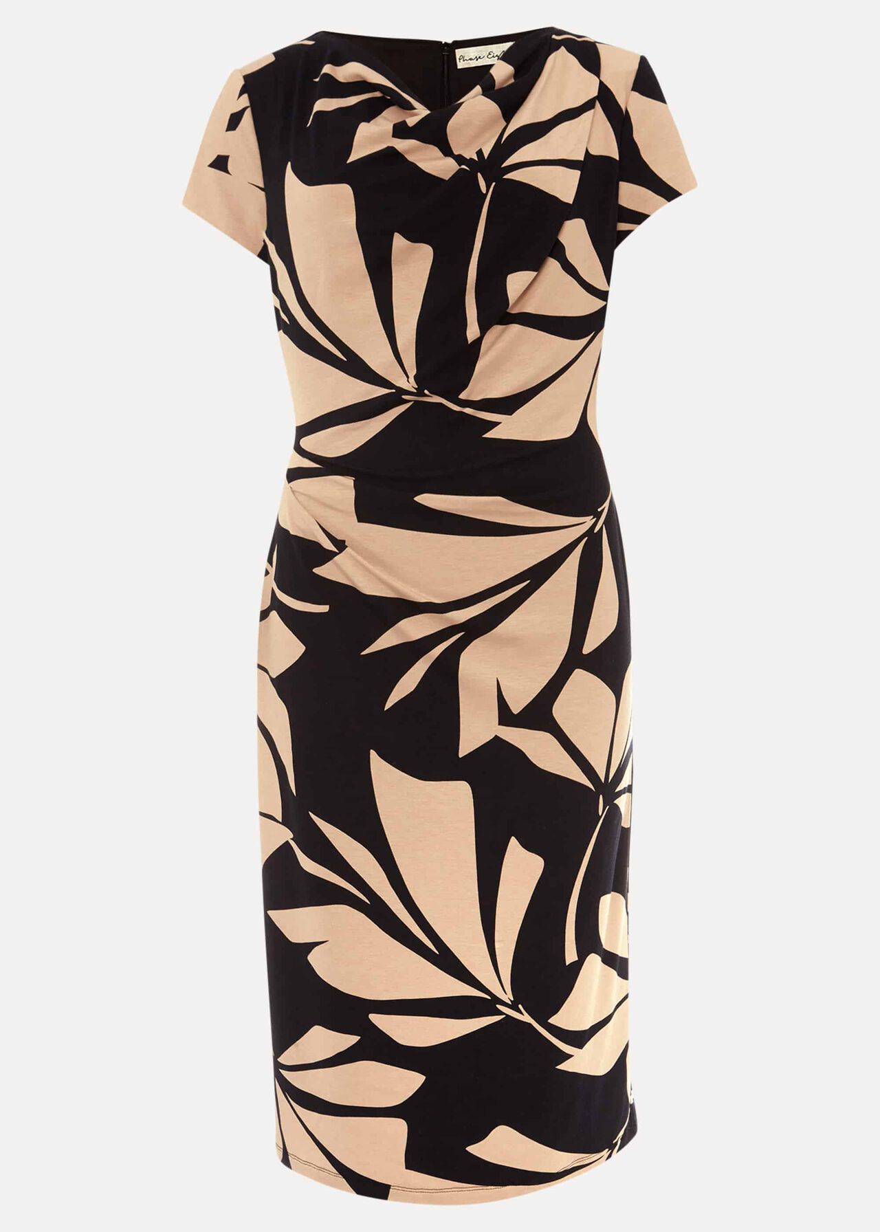 Kadia Palm Print Jersey Dress