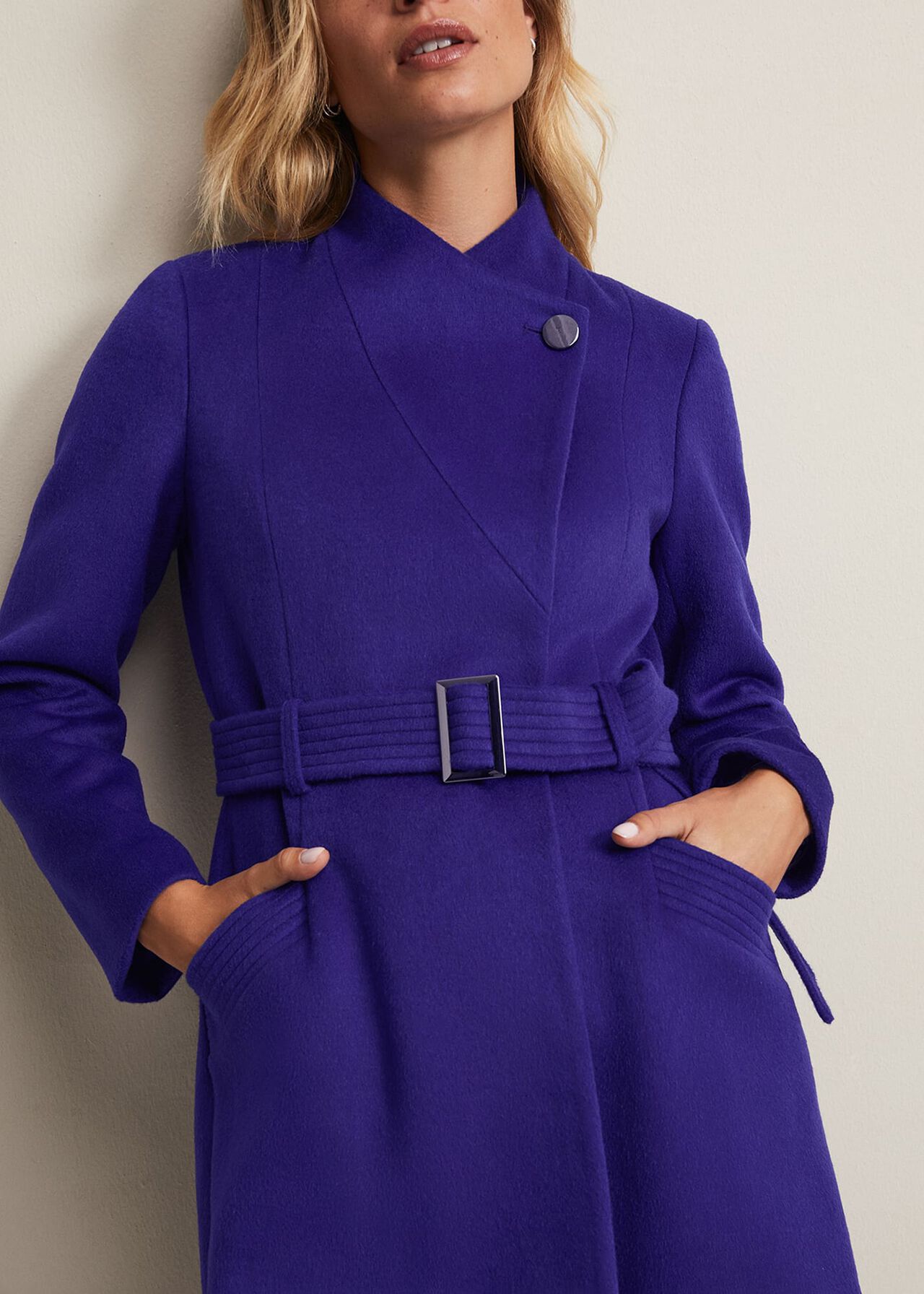 Susanna Purple Wool Coat