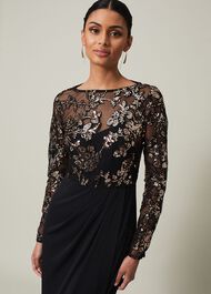 Jacinta Sequin Jersey Maxi Dress