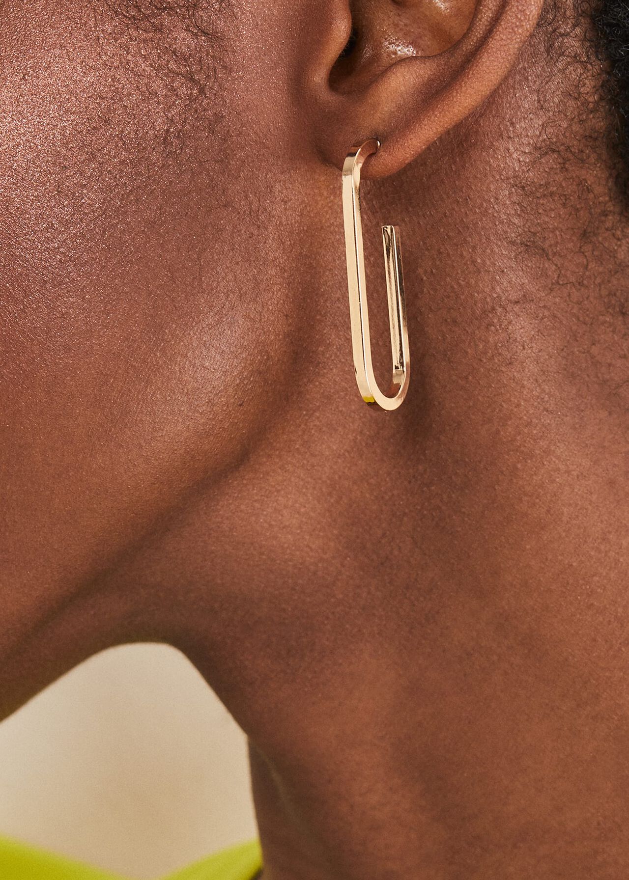 Oval Hoop Earring