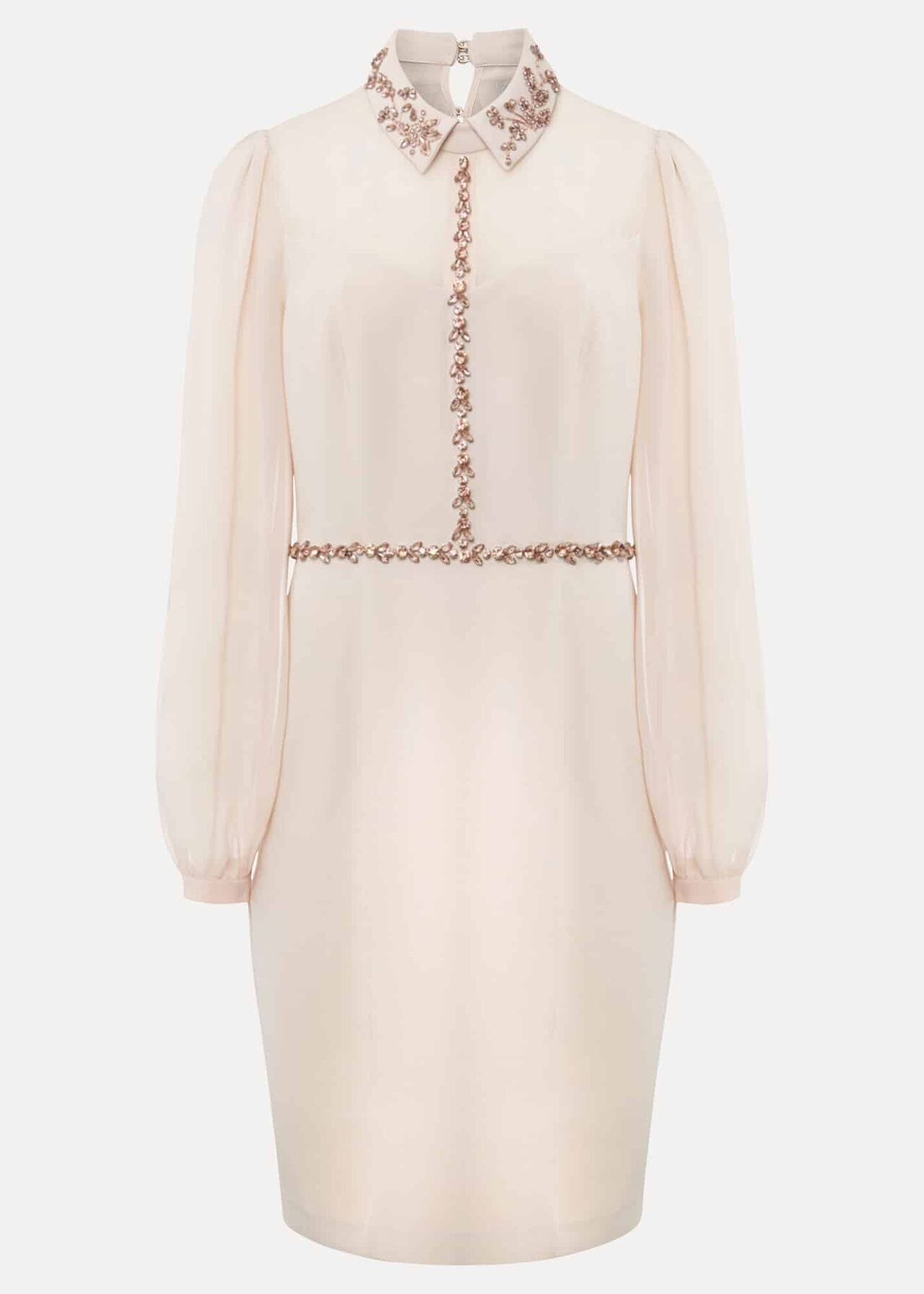 Avah Embellished Fitted Dress