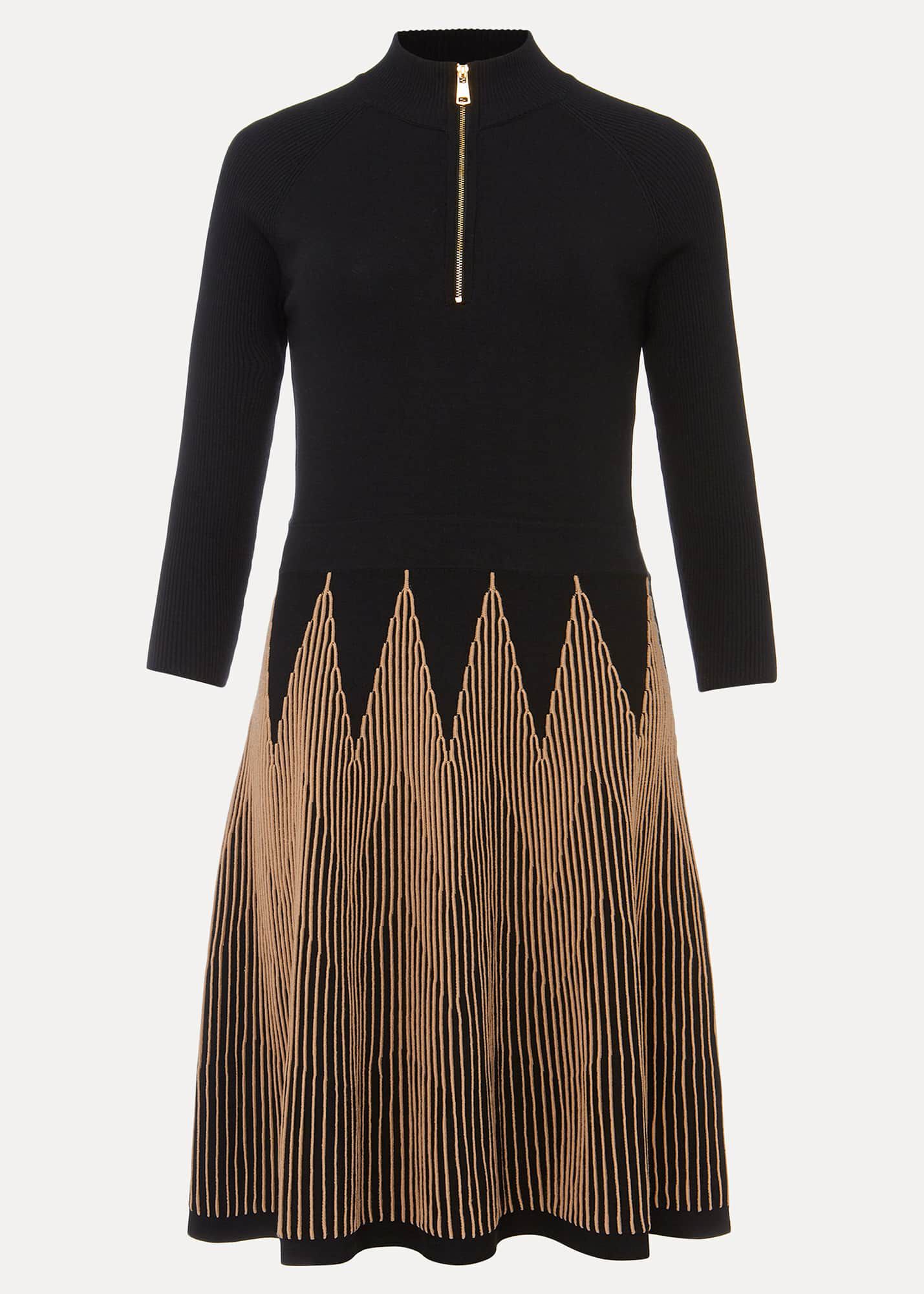 Knit fit and flare dress best sale