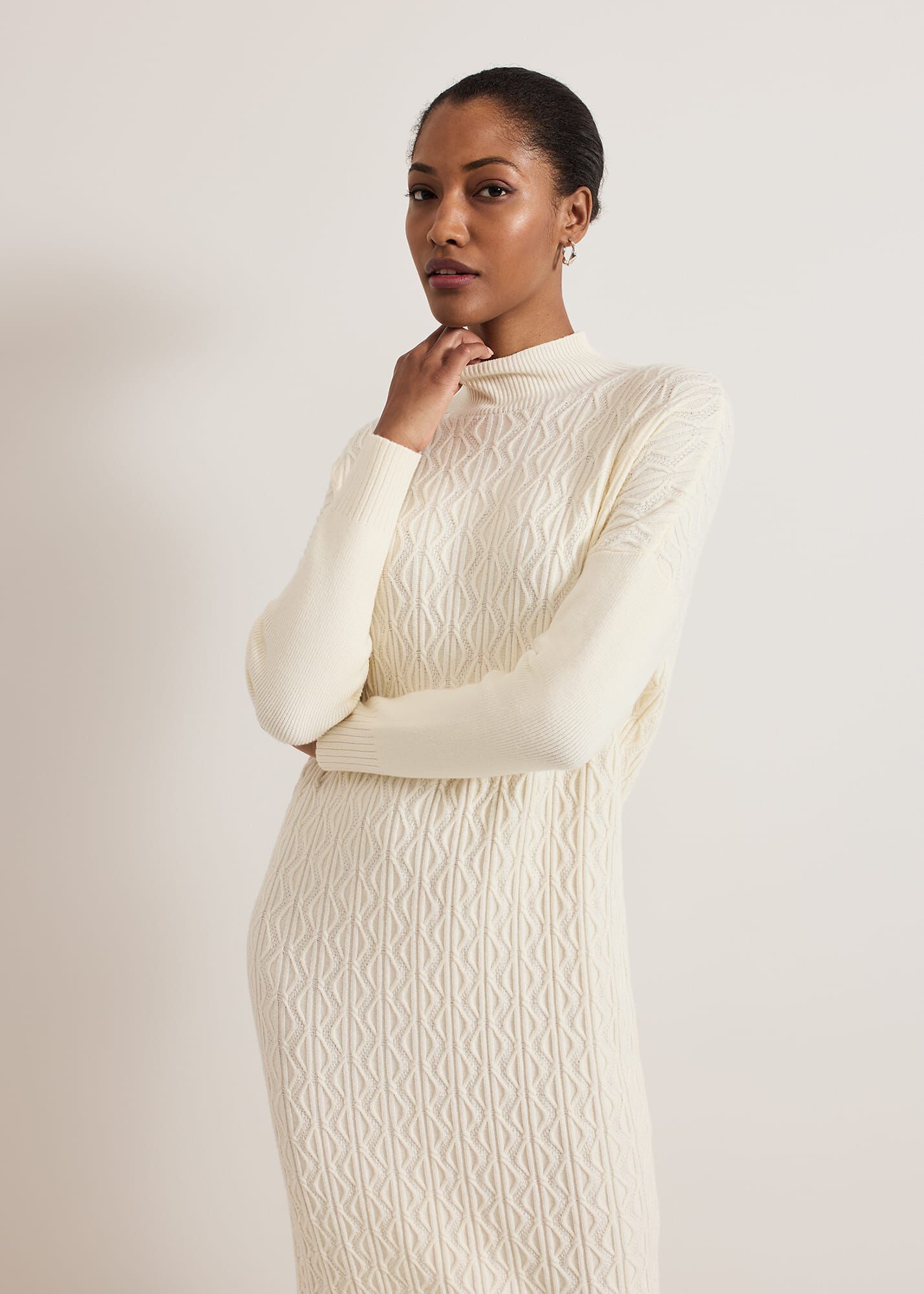Cadie Cable Knit Dress | Phase Eight UK |
