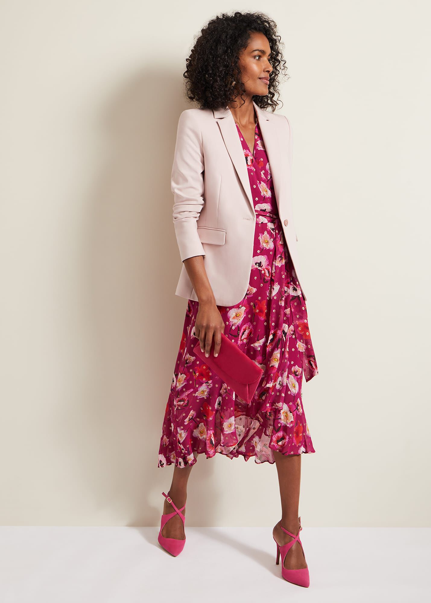 Women Nadine Printed Button Down Dress