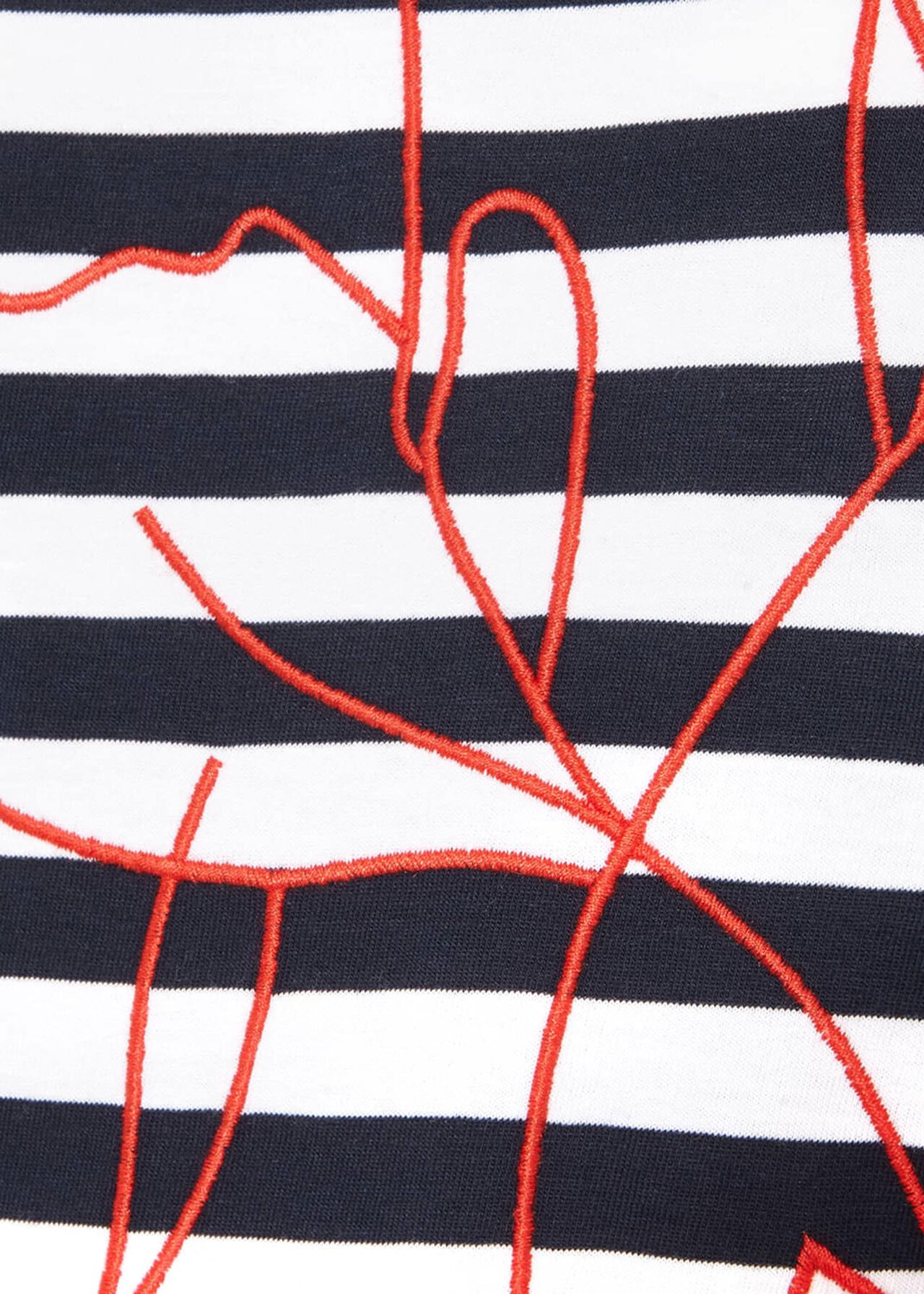 Ethel Embroidered Stripe Top
