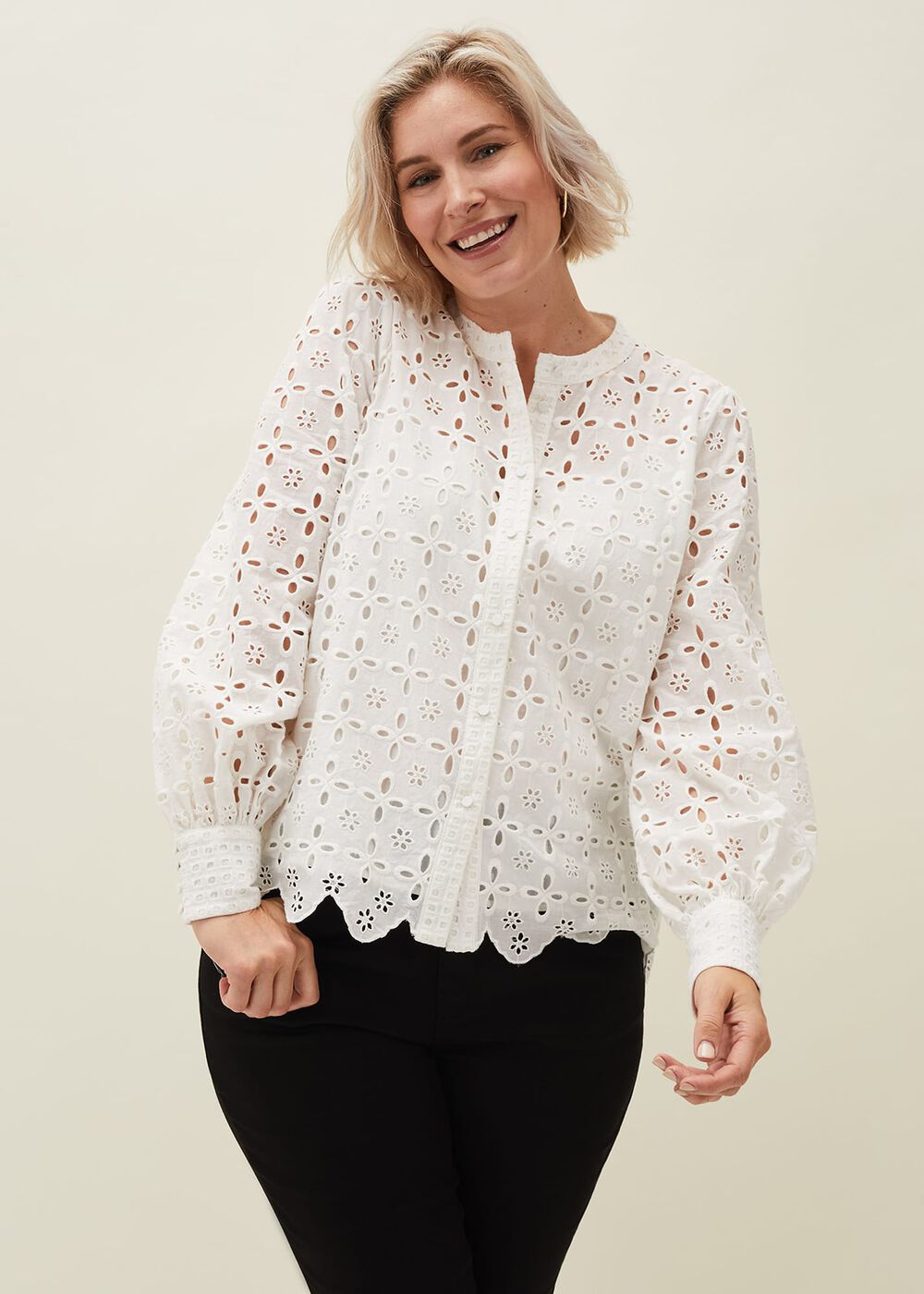 Evianna Broderie Blouse
