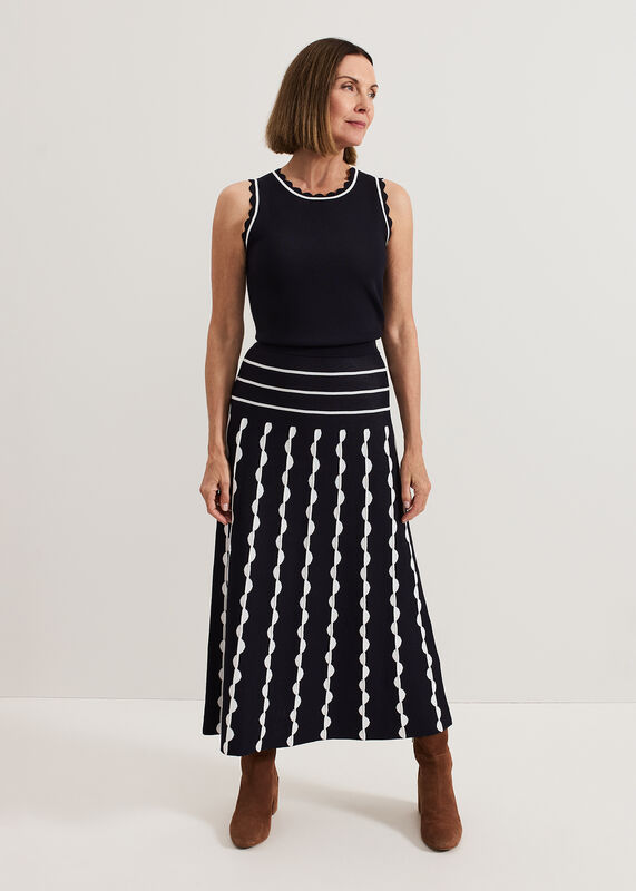Liz Scallopped Skirt