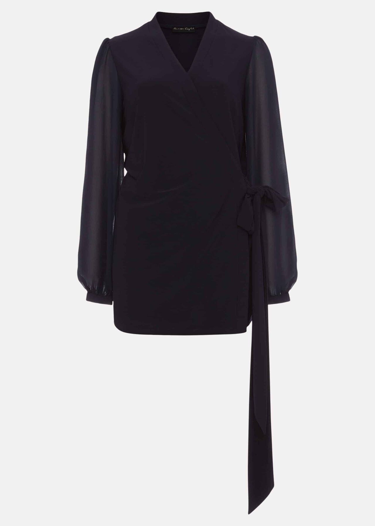 Corinne Jersey Wrap Top