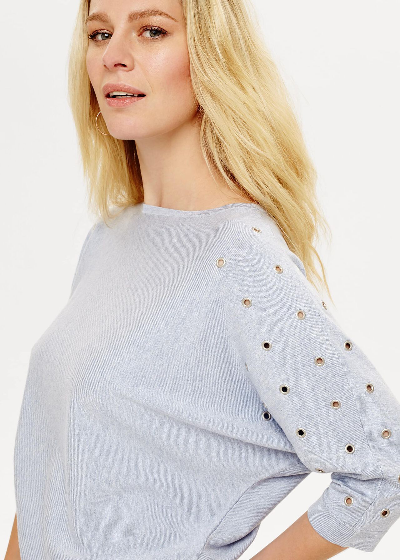 Cristine Eyelet Knitted Top
