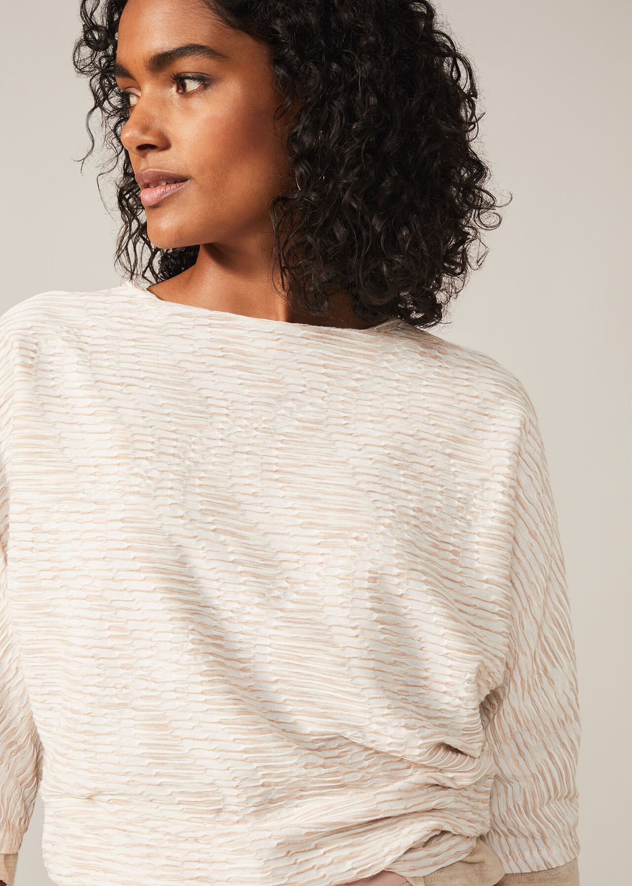 Agne Textured Wave Top