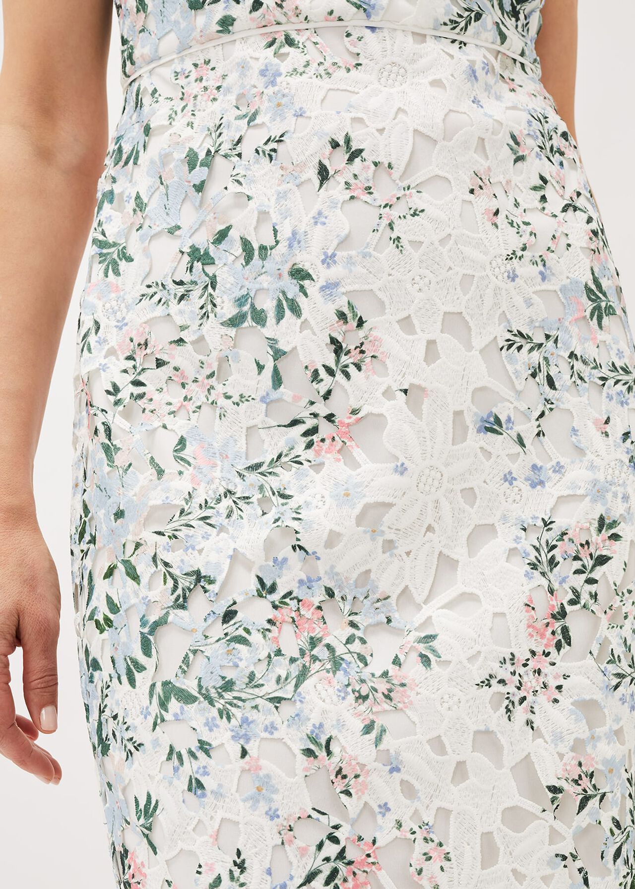 Franky Floral Lace Fitted Dress