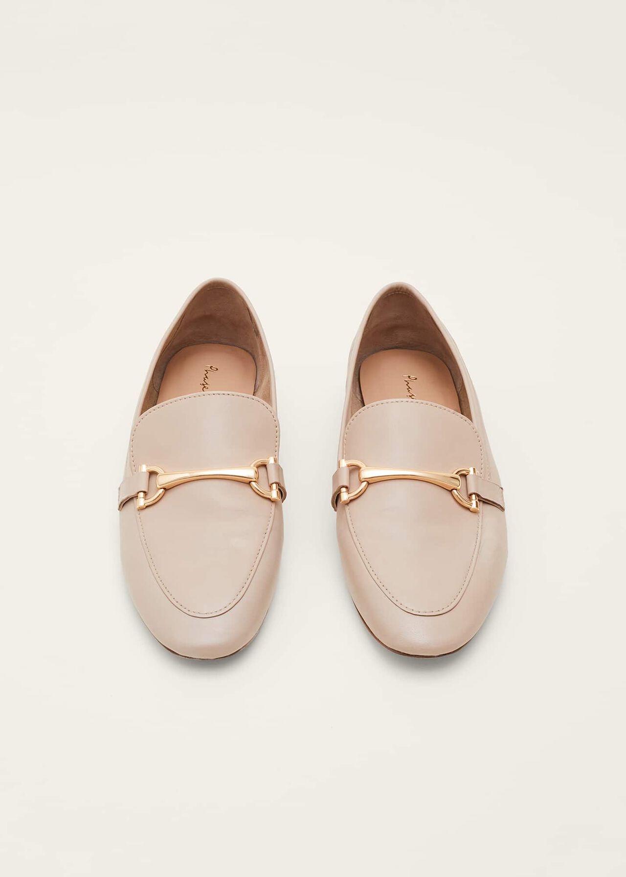 T-Bar Leather Loafers