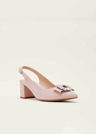 Embellished Block Heel Shoes