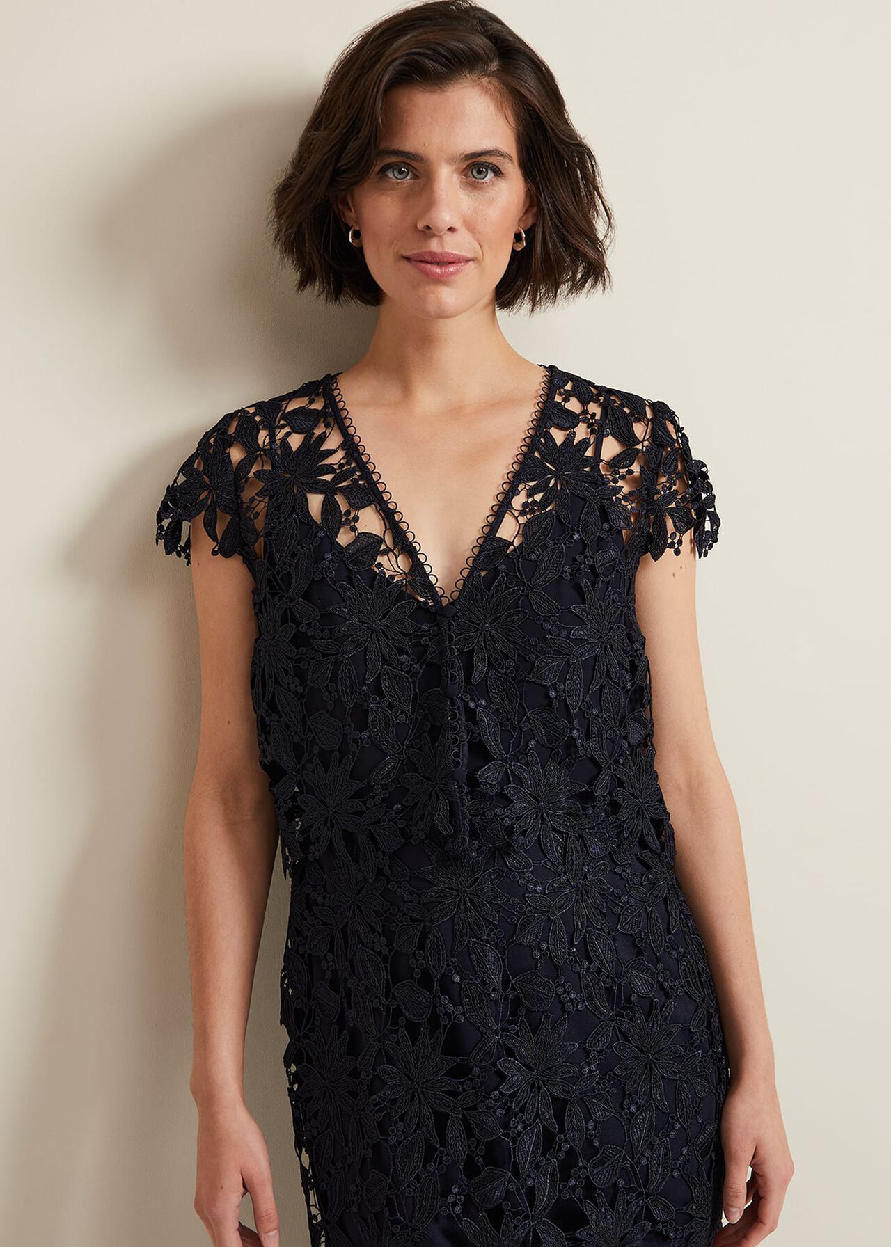 Meghan Lace Double Layer Dress