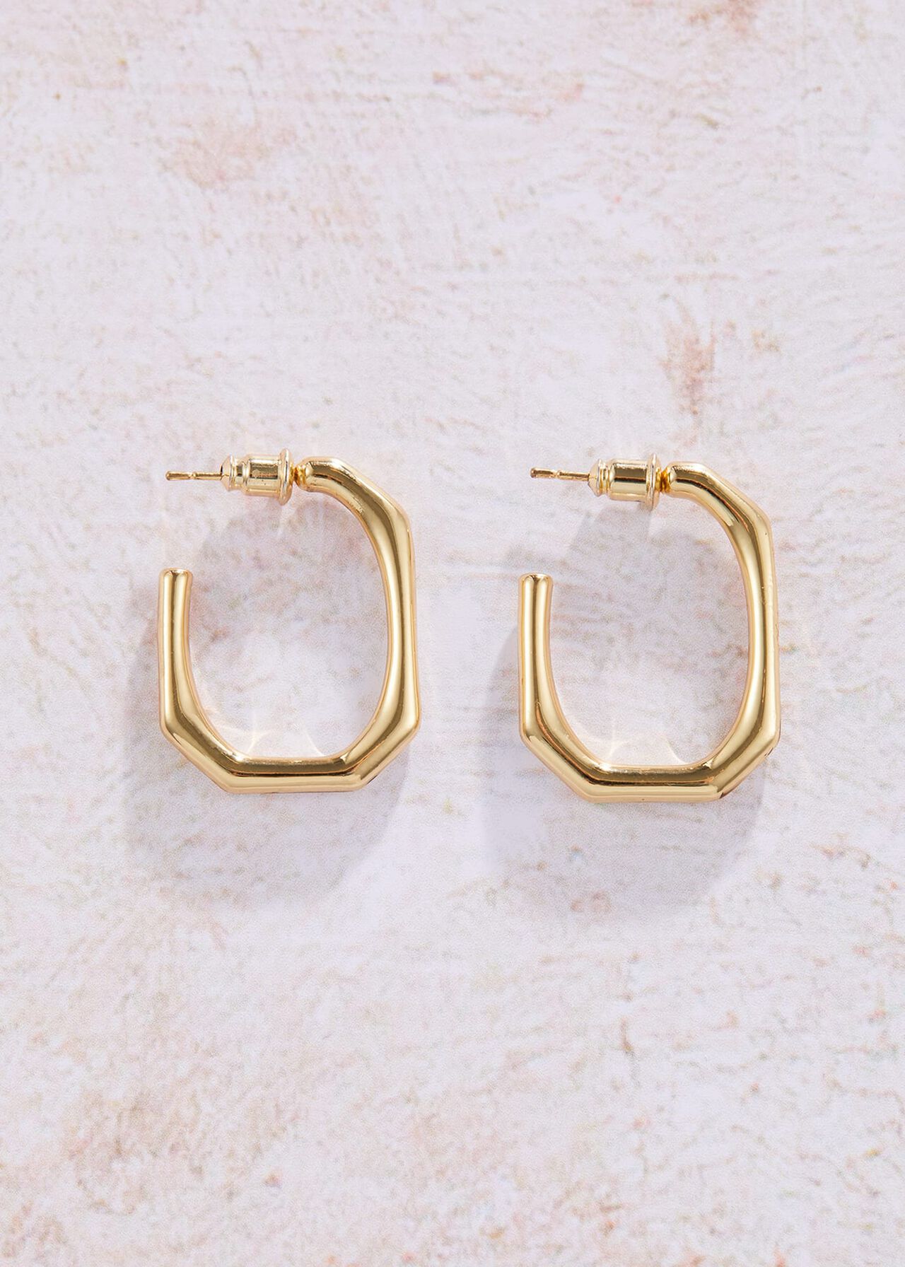 Blakeley Gold Plated Hoop Earrings