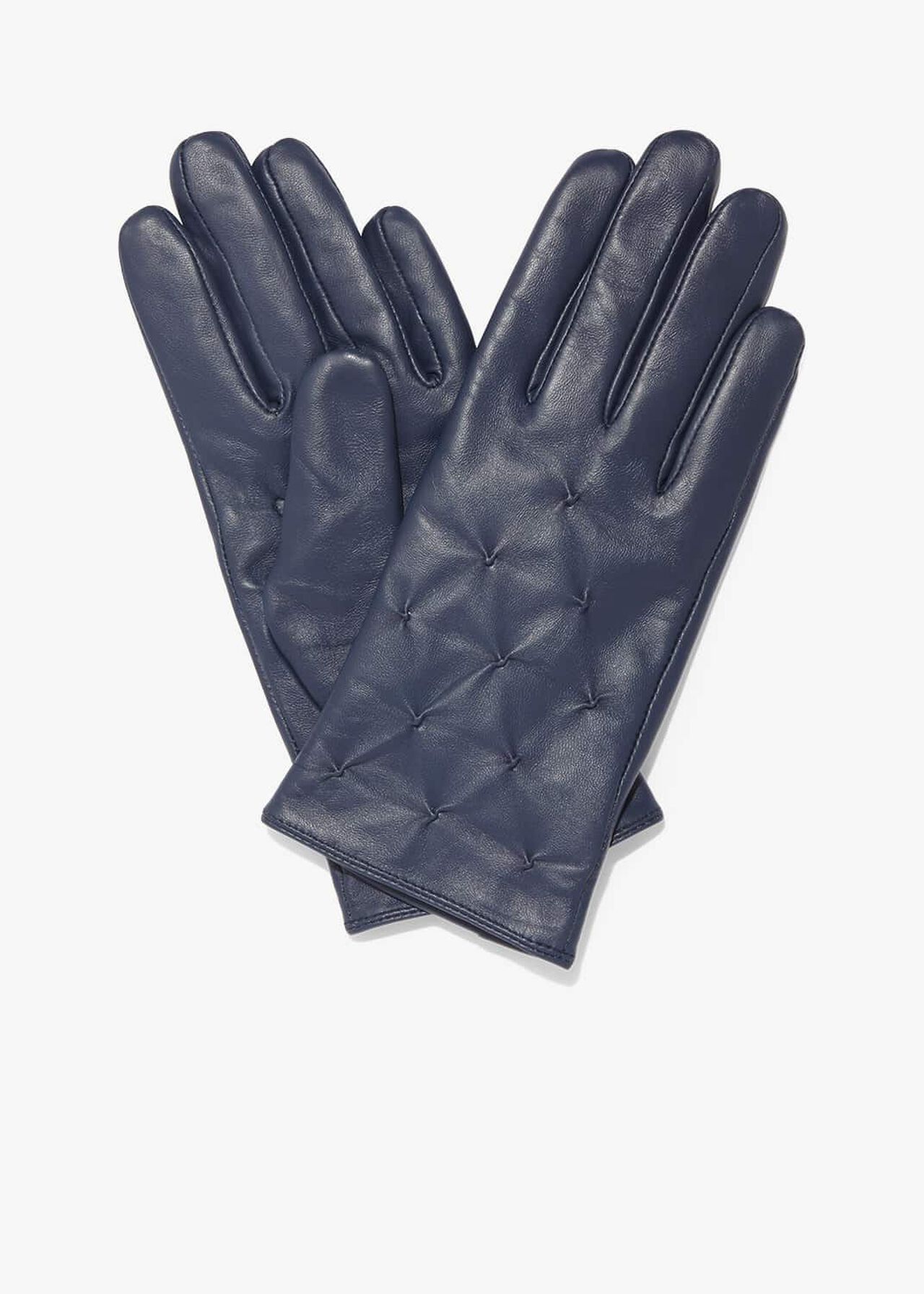 Stevie Leather Pintuck Gloves