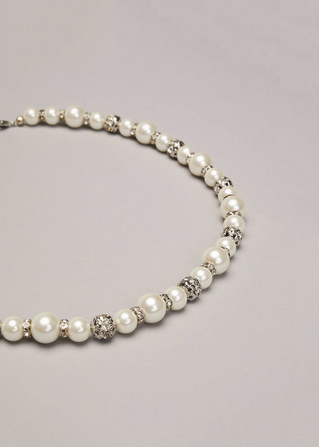 Parma Pearl And Crystal Necklace