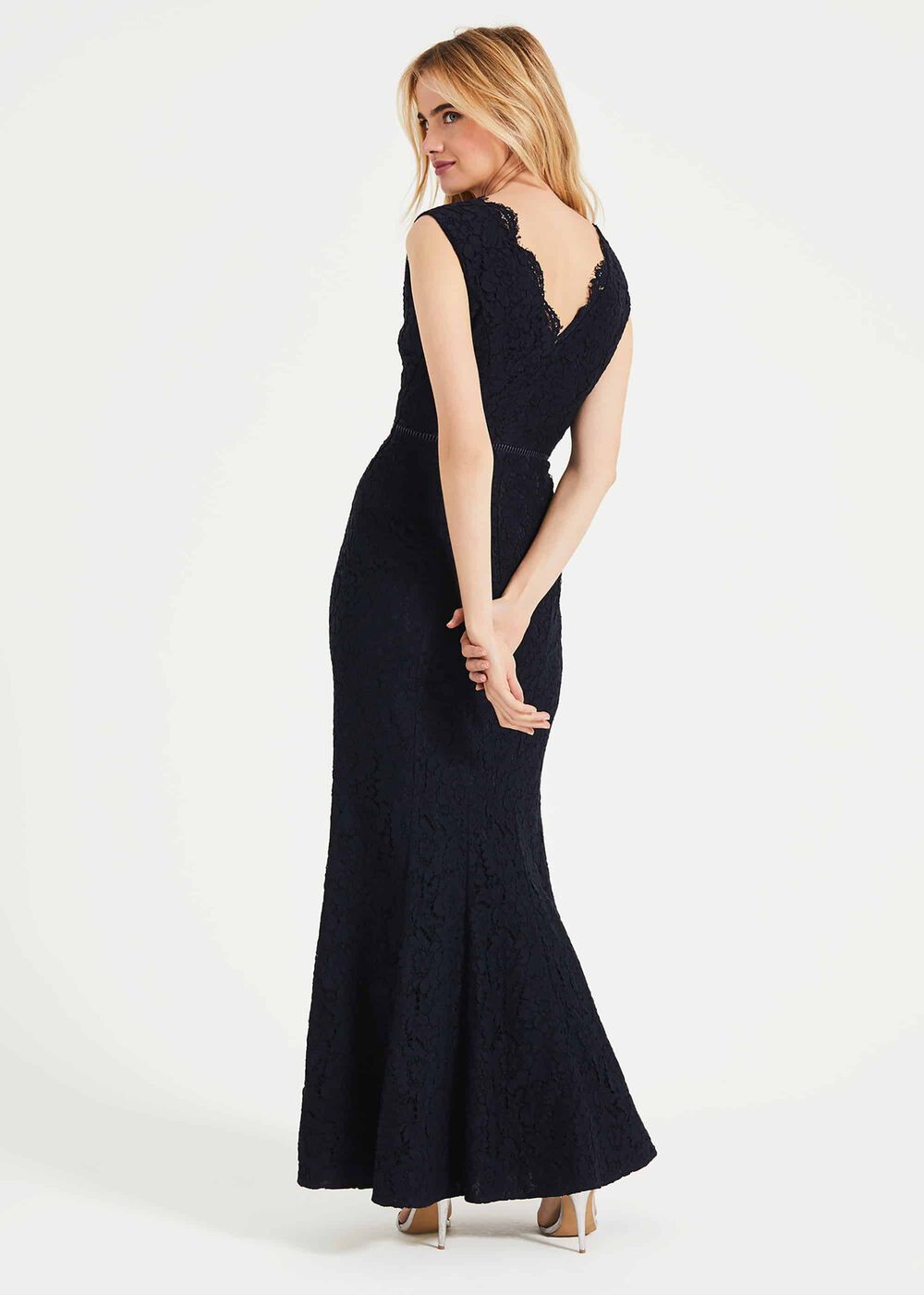 Paola Lace Fishtail Dress