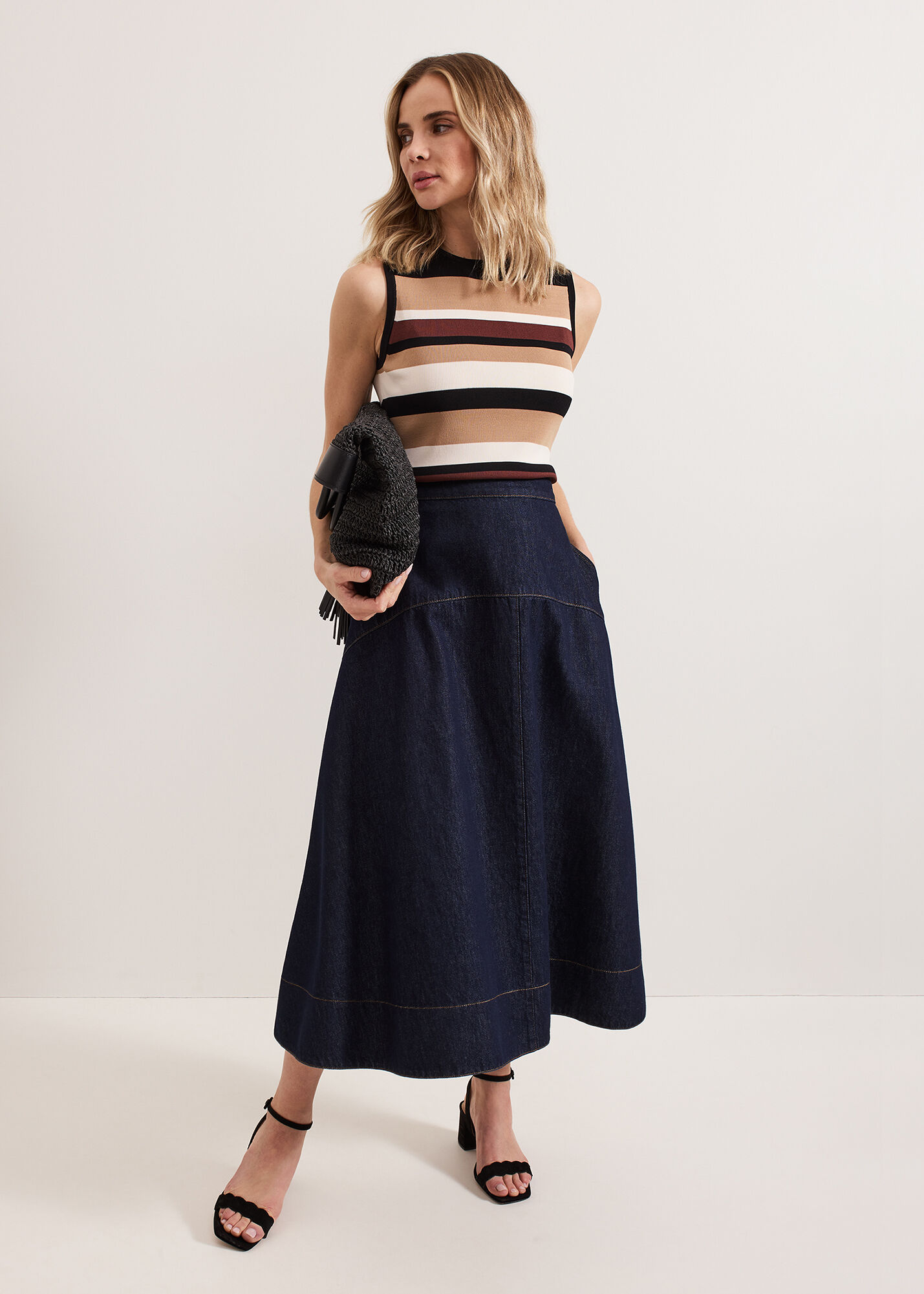Mavis Denim Skirt | Phase Eight UK |