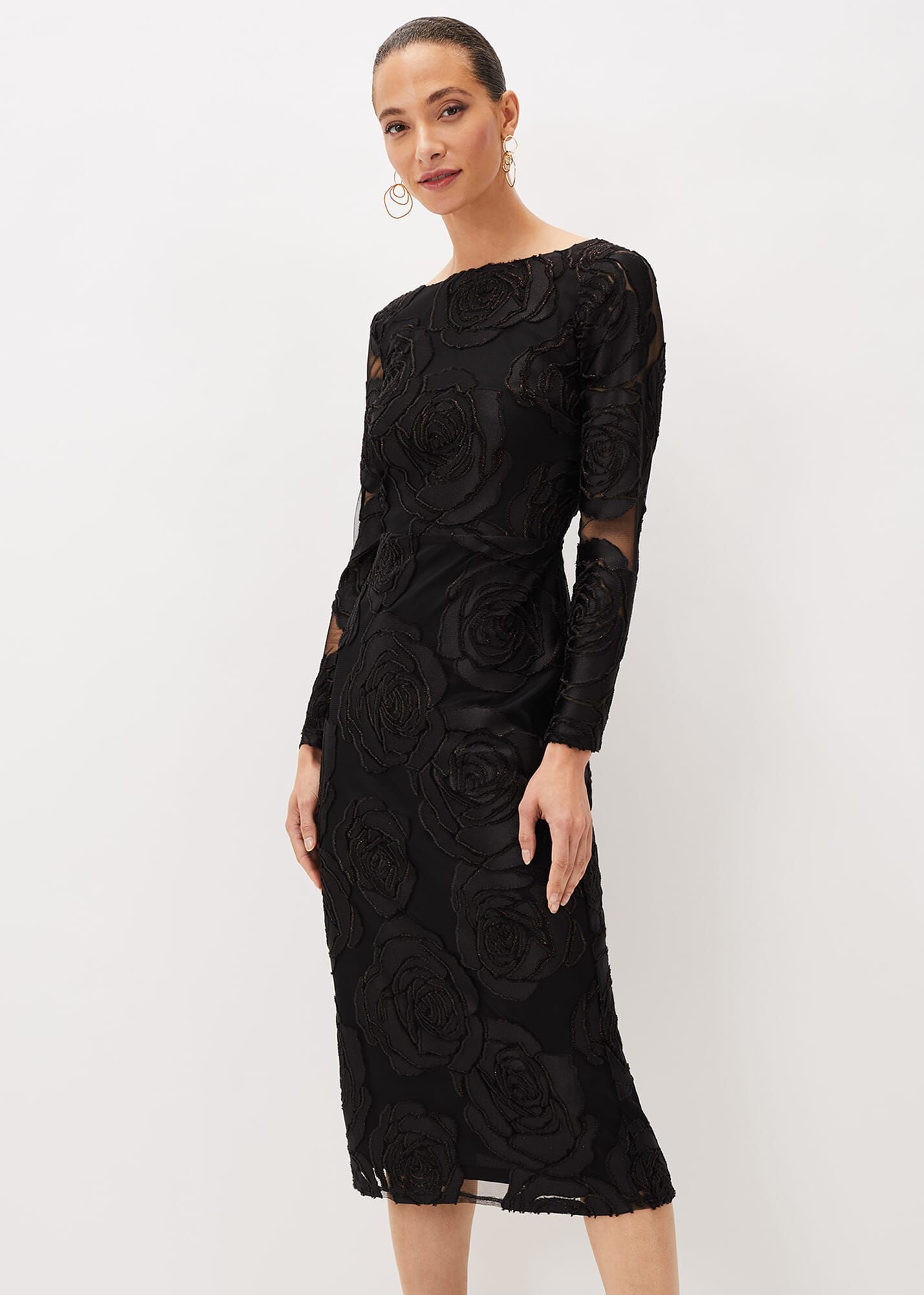 rose black dress