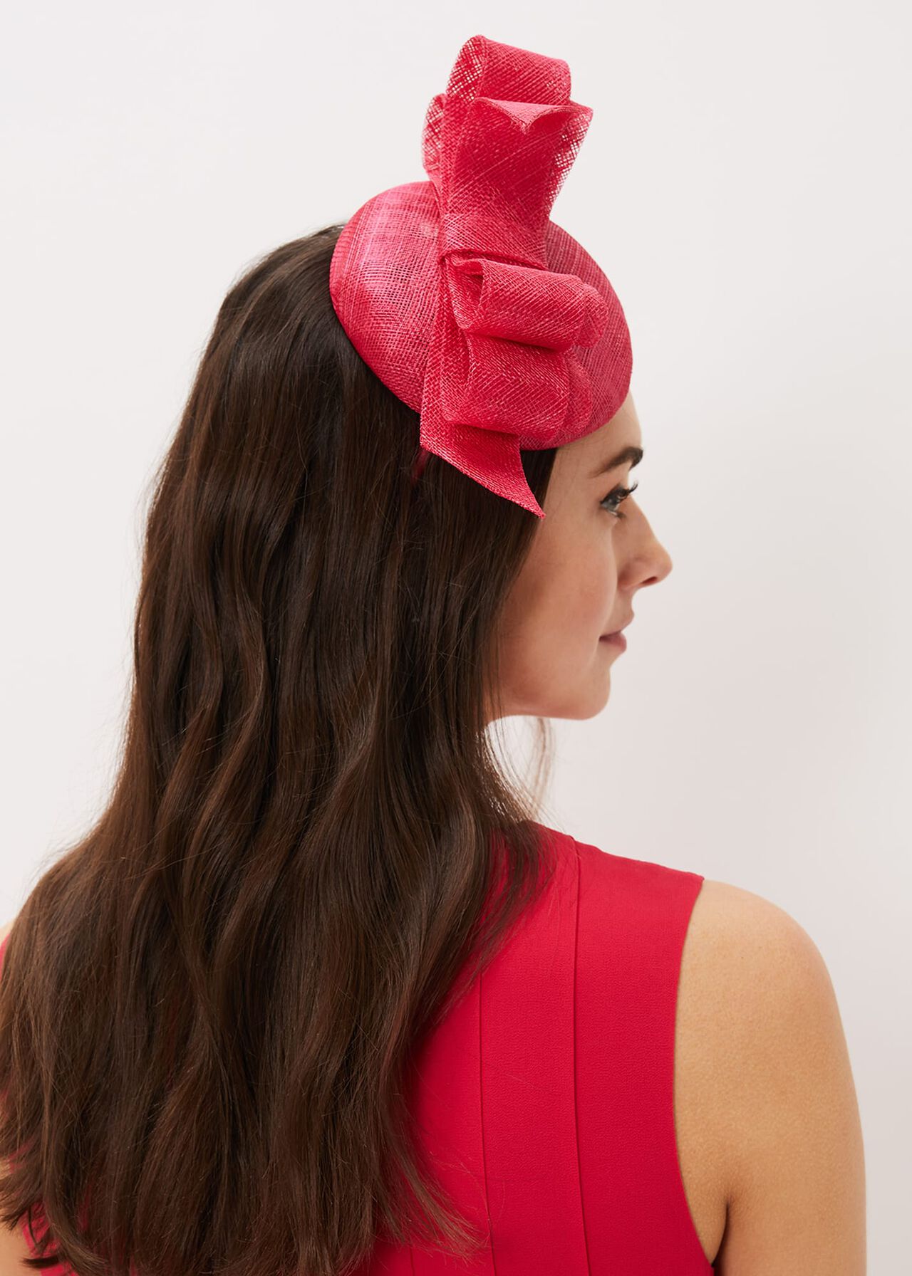 Red Bow Fascinator