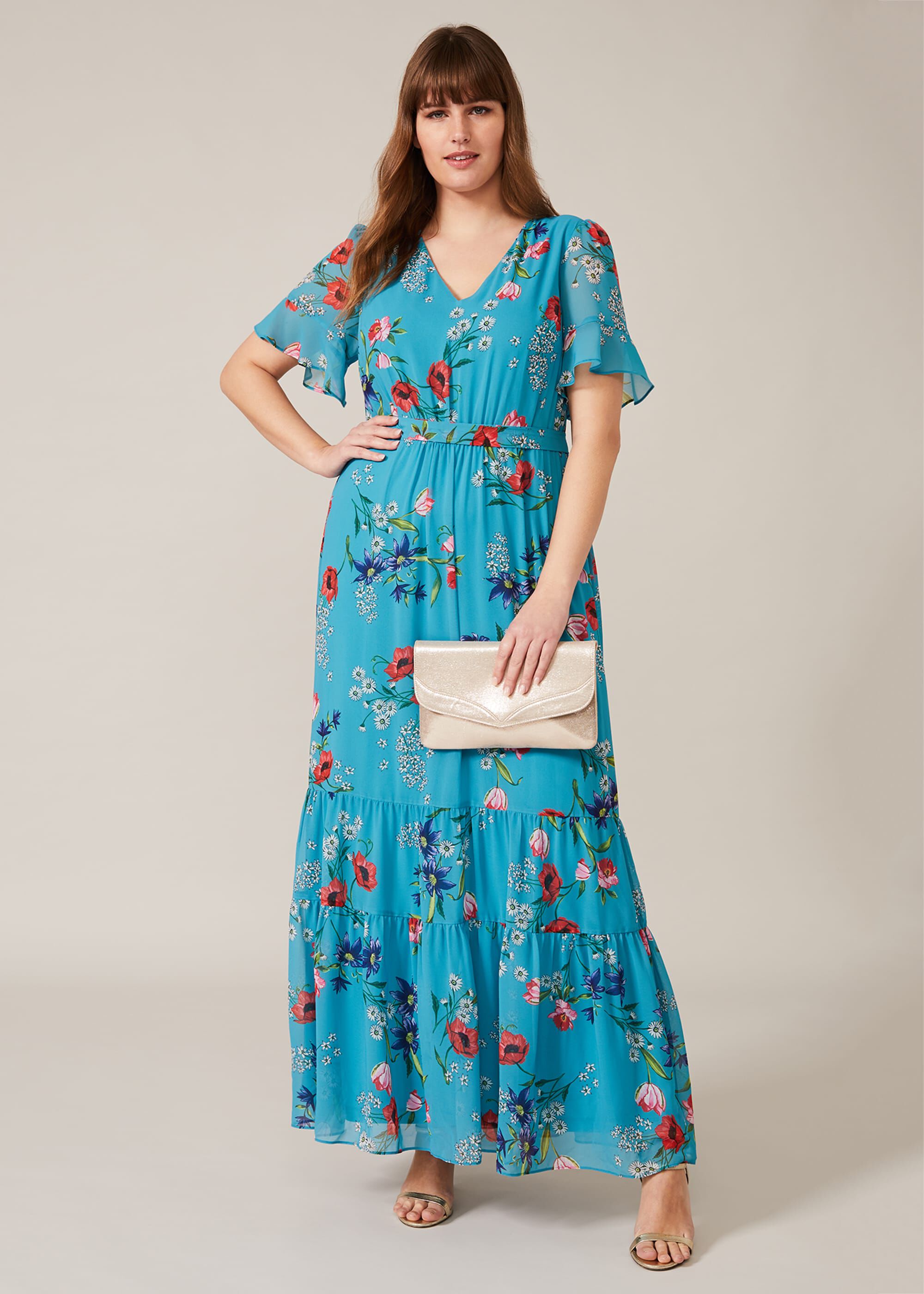 floral maxi dress designs