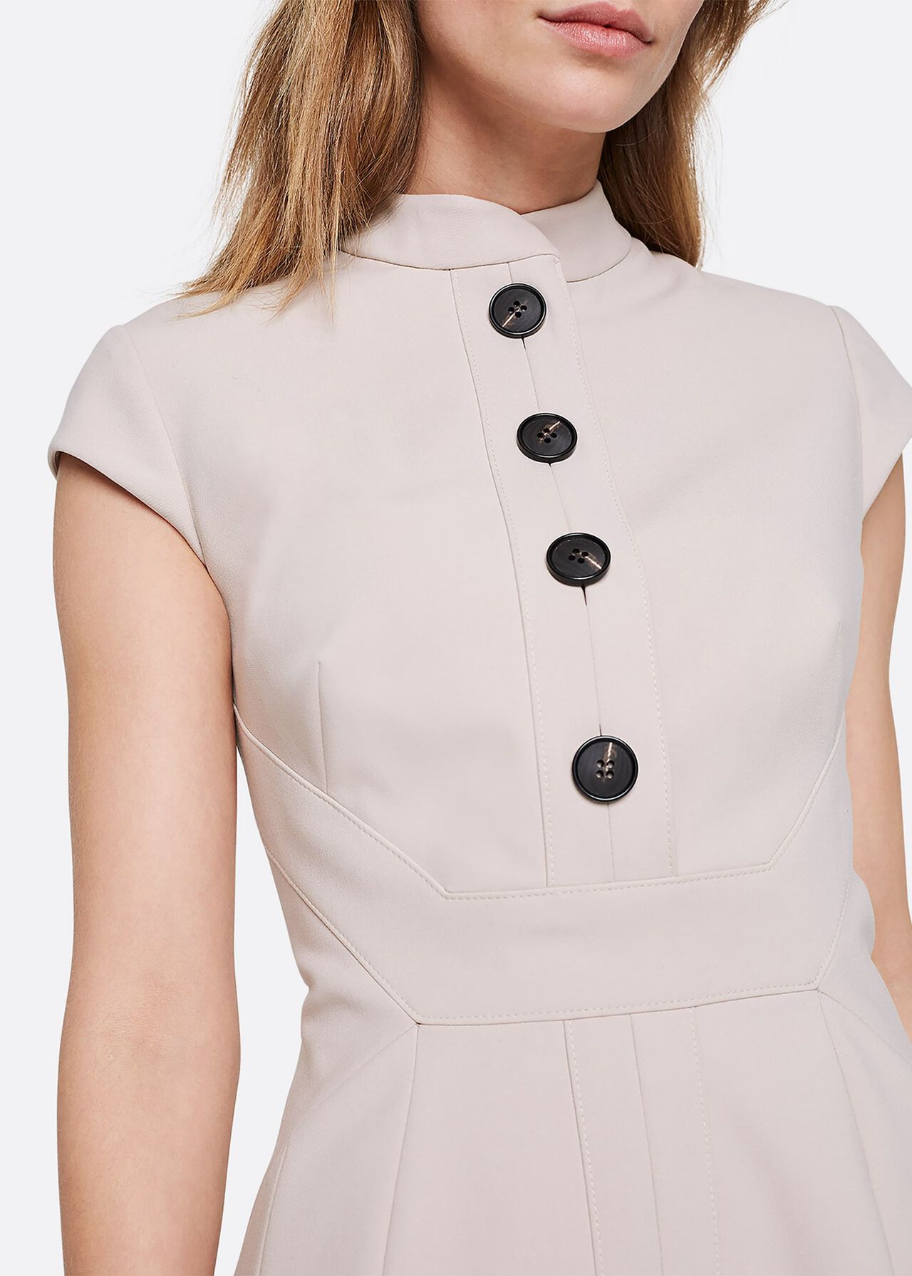 Kat Button Detail Dress