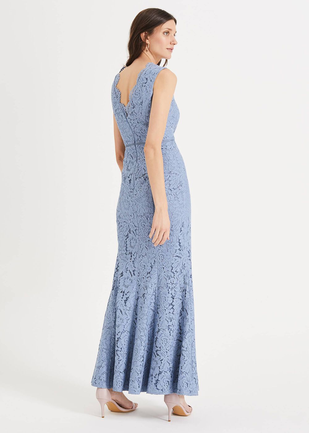 Paola Lace Fishtail Dress