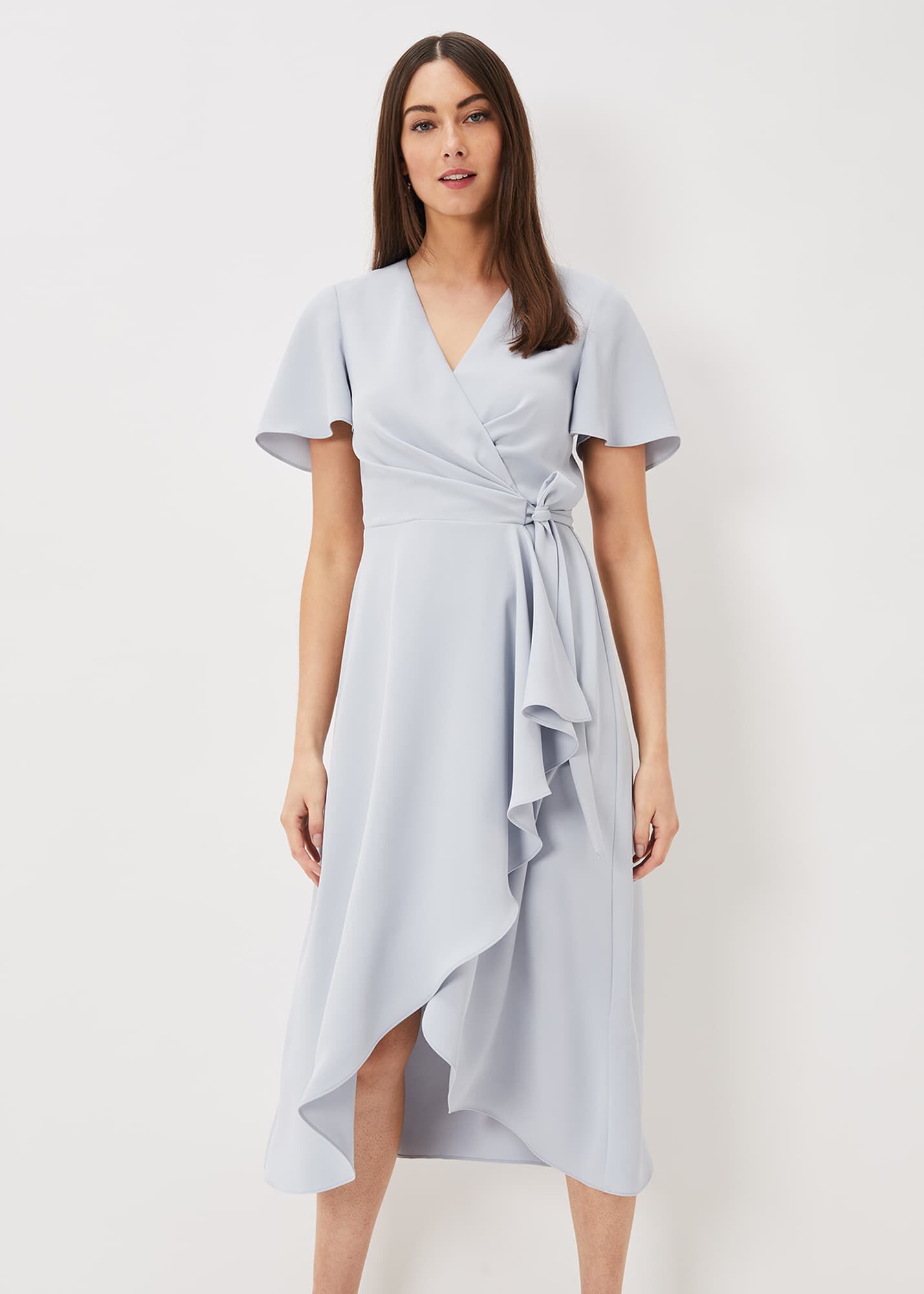 Julissa Ruffle Wrap Midi Dress Phase Eight ROW