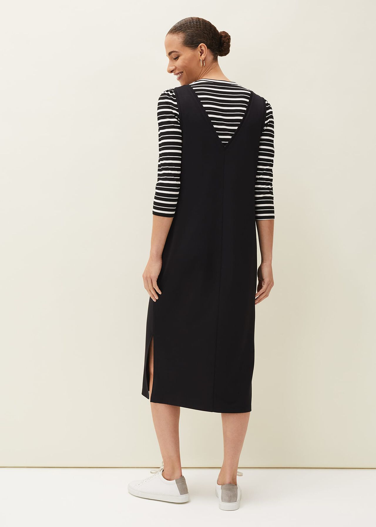 Catya Two Piece Stripe Top And Dress