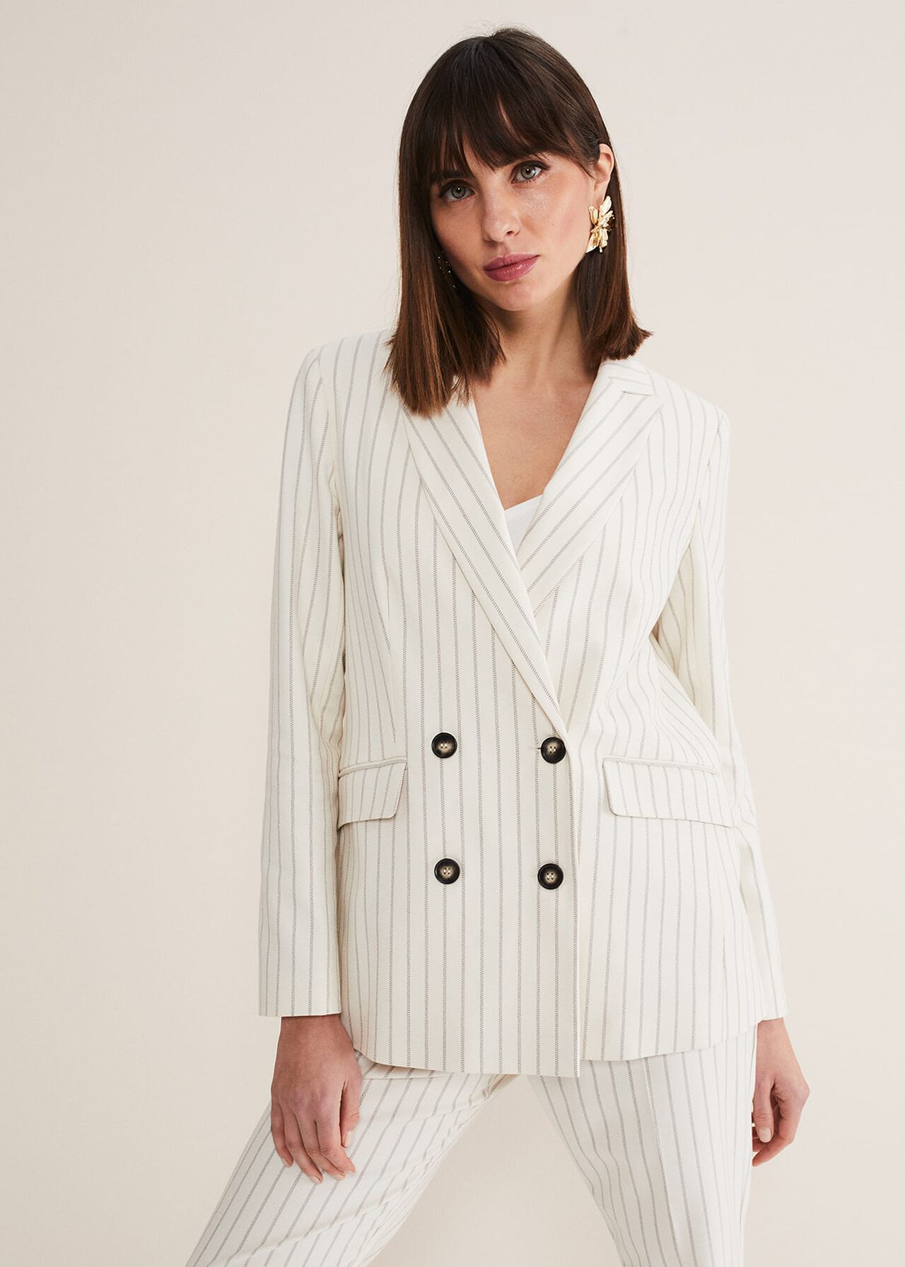 Ariella Pinstripe Blazer