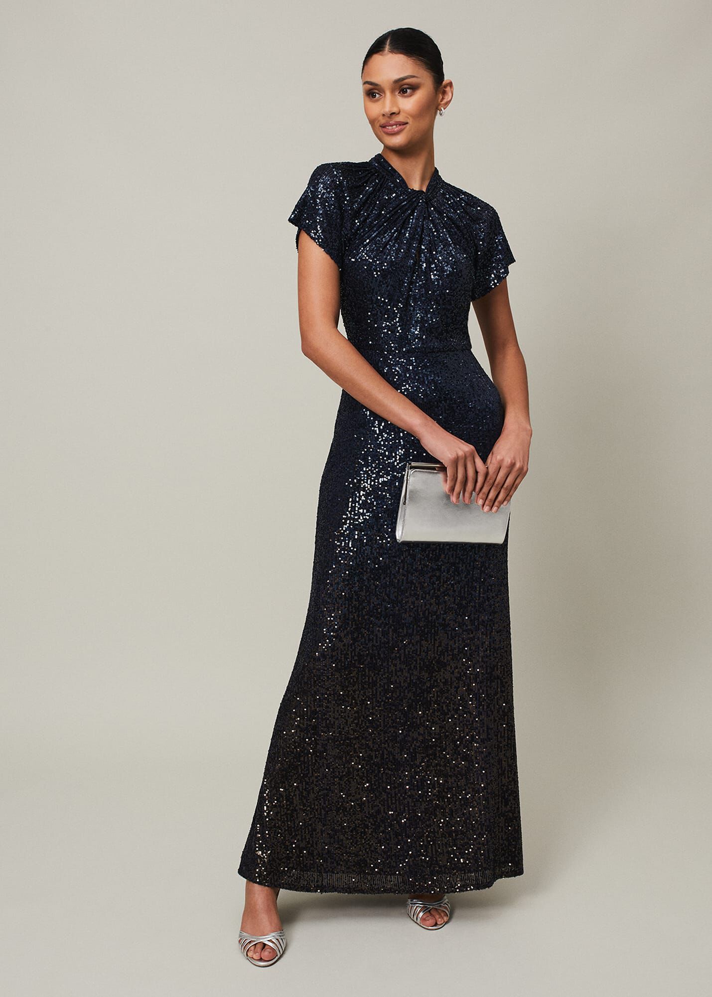 Ombre sequin maxi dress store