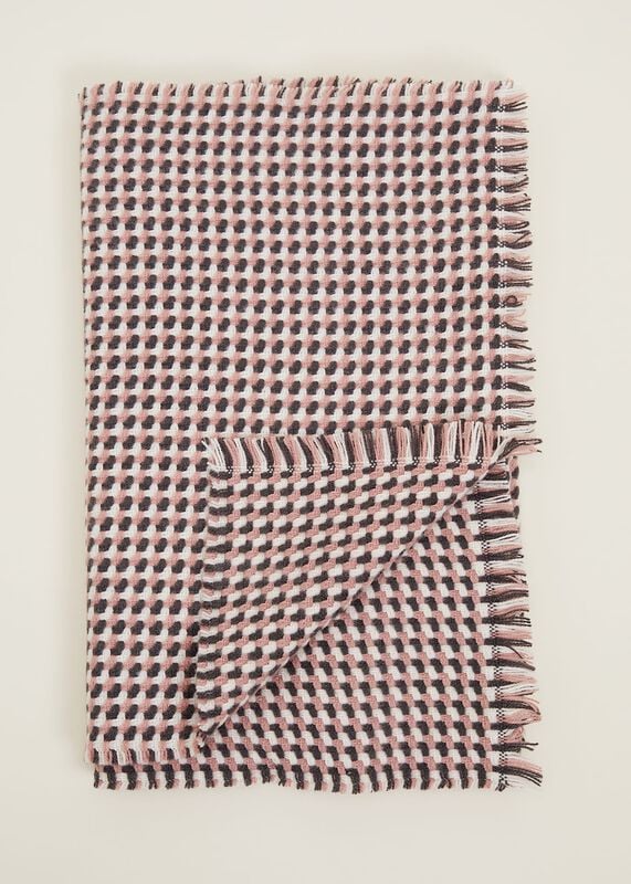Weave Checked Scarf