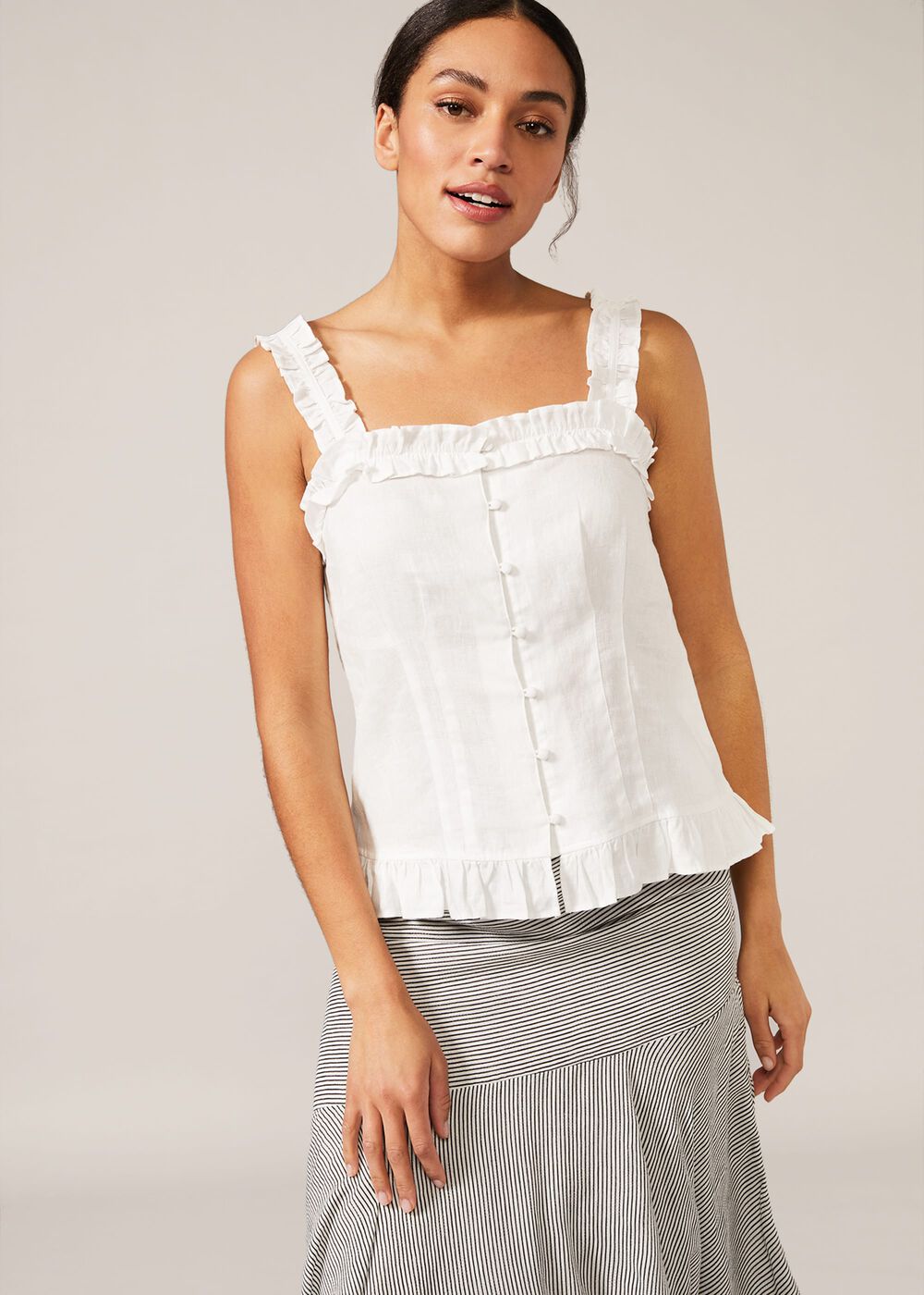 Linen Frill Cami