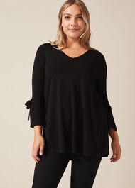 Bryony Tie Sleeve Knit Top
