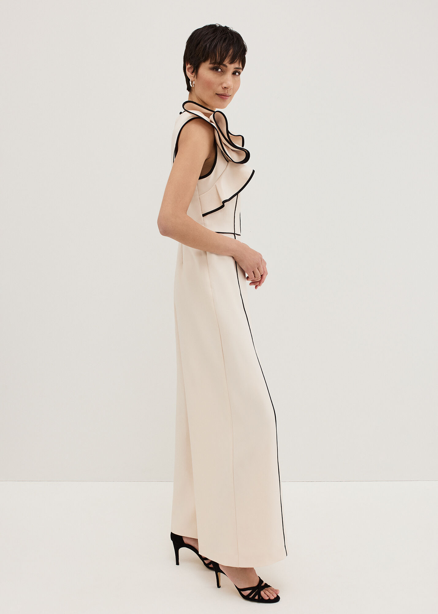 【PHASE EIGHT】Lucille Ruffle Wide Leg ジャンプスーツ Lucille Ruffle Wide Leg Jumpsuit | Phase Eight ROW |