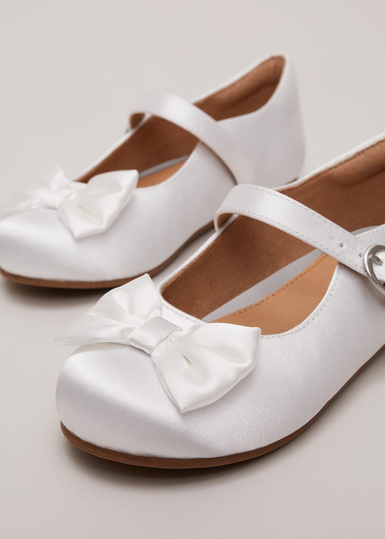 Satin Bow Front Shoes
