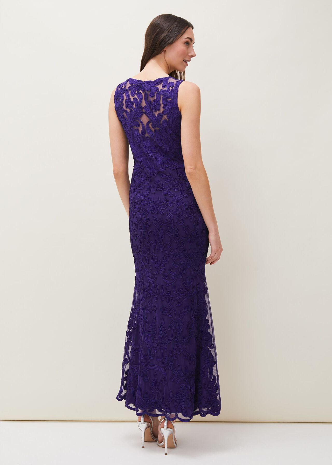 Osanne Tapework Lace Maxi Dress