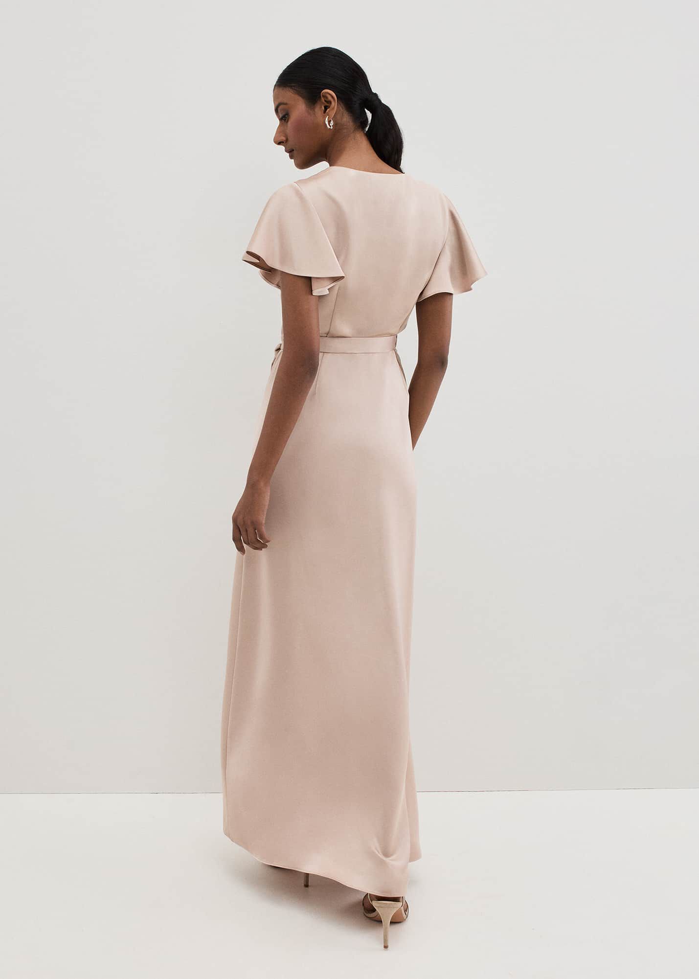 【PHASE EIGHT】Arabella サテン マキシドレス Arabella Satin Maxi Dress | Phase Eight ROW |
