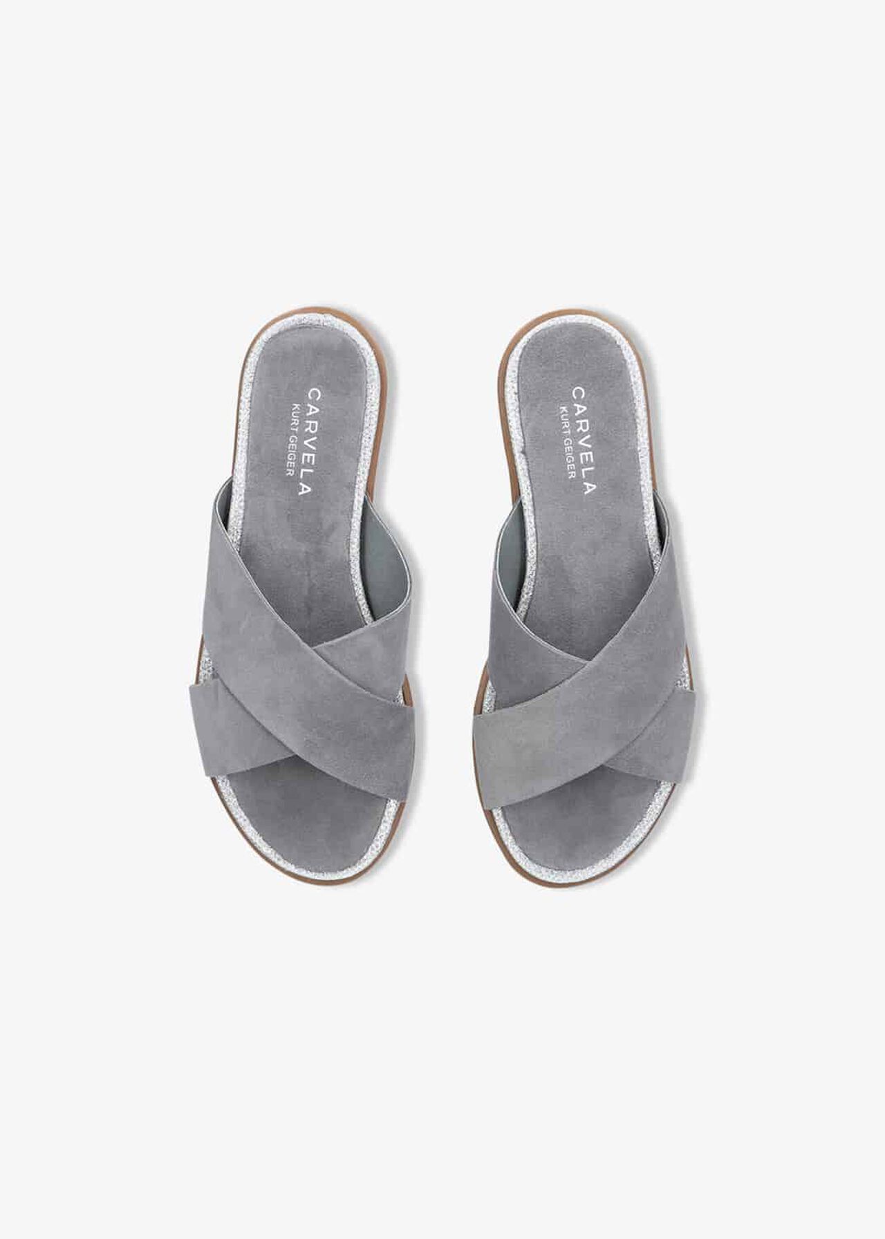 Kream Leather Flat Sandals