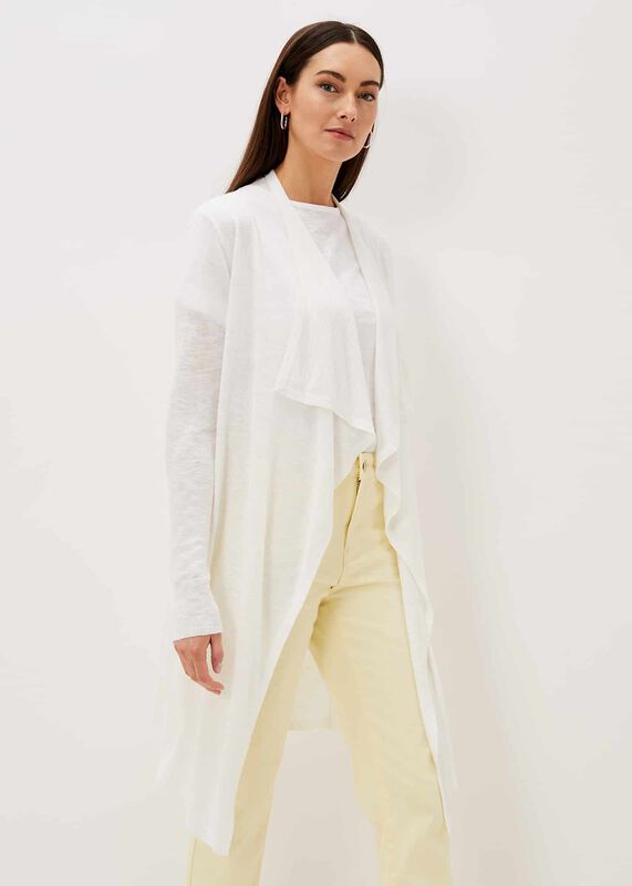 Sola Waterfall Linen Cardigan