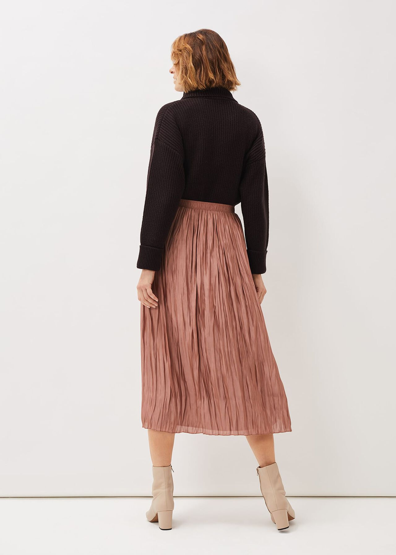 Kate Plisse Midi Skirt